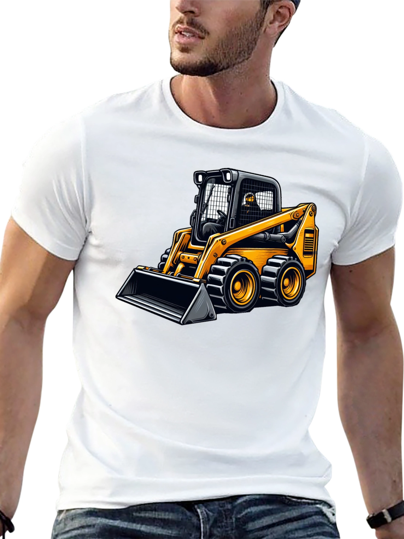 Skid Steer Loader Graphic Tee - Construction Vehicle Shirt