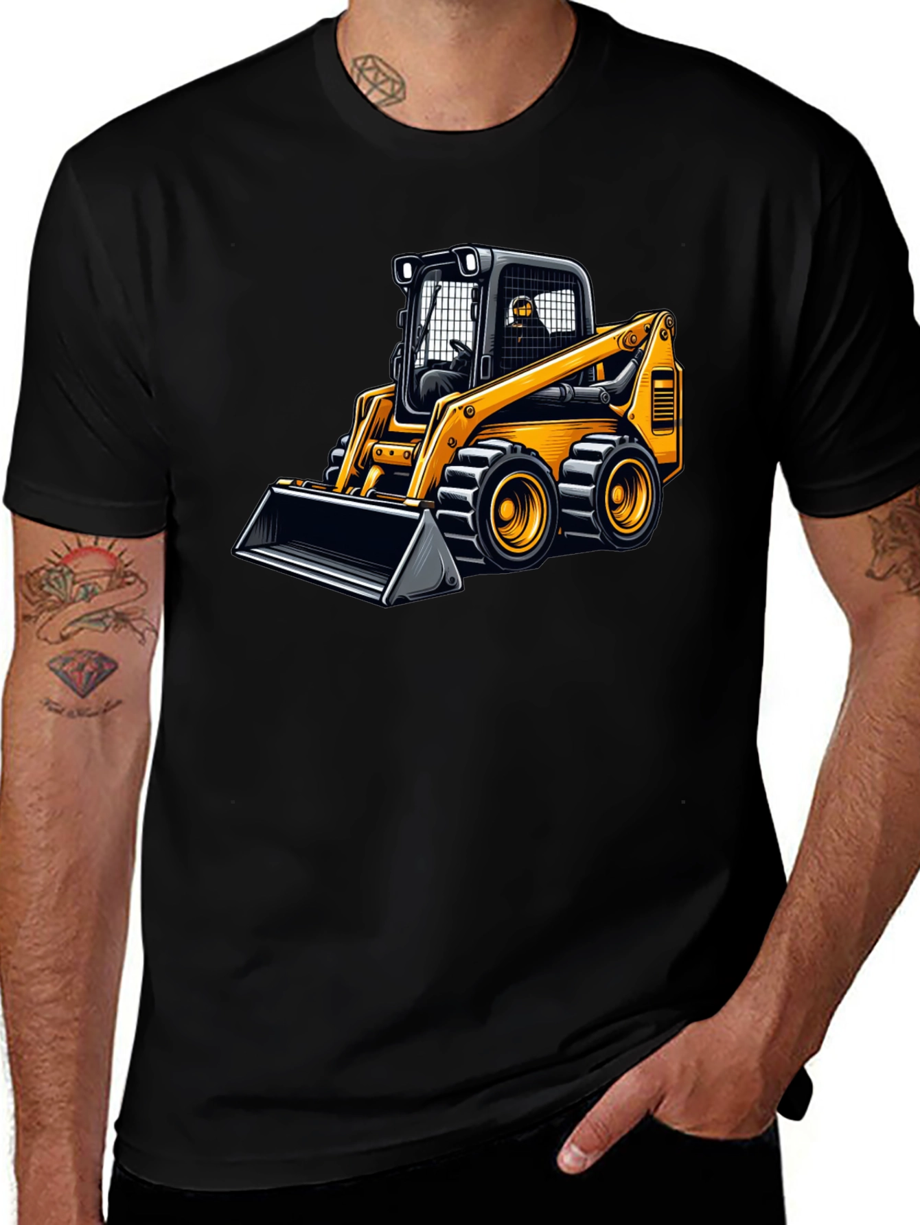 Skid Steer Loader Graphic Tee - Construction Vehicle Shirt