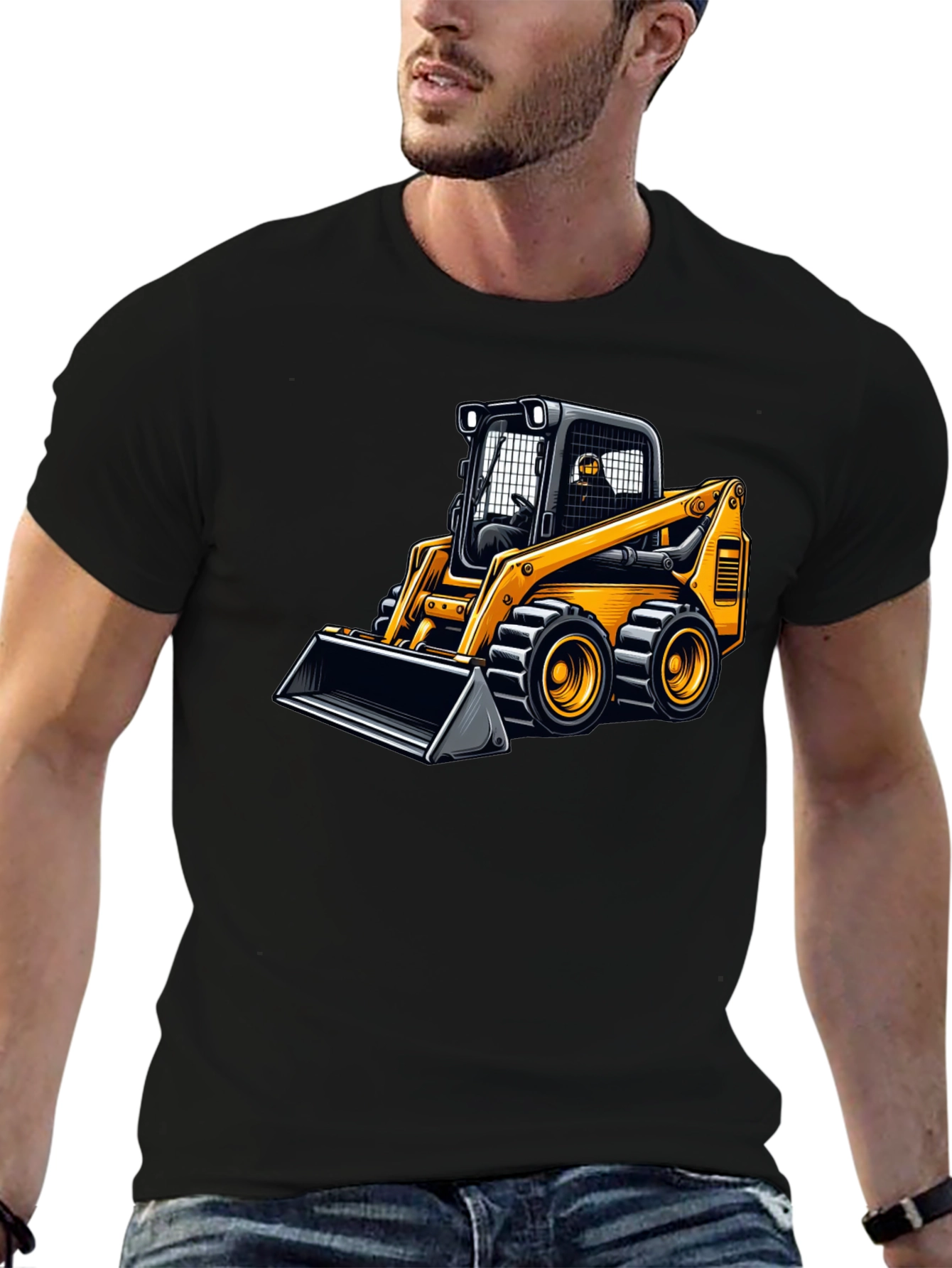 Skid Steer Loader Graphic Tee - Construction Vehicle Shirt