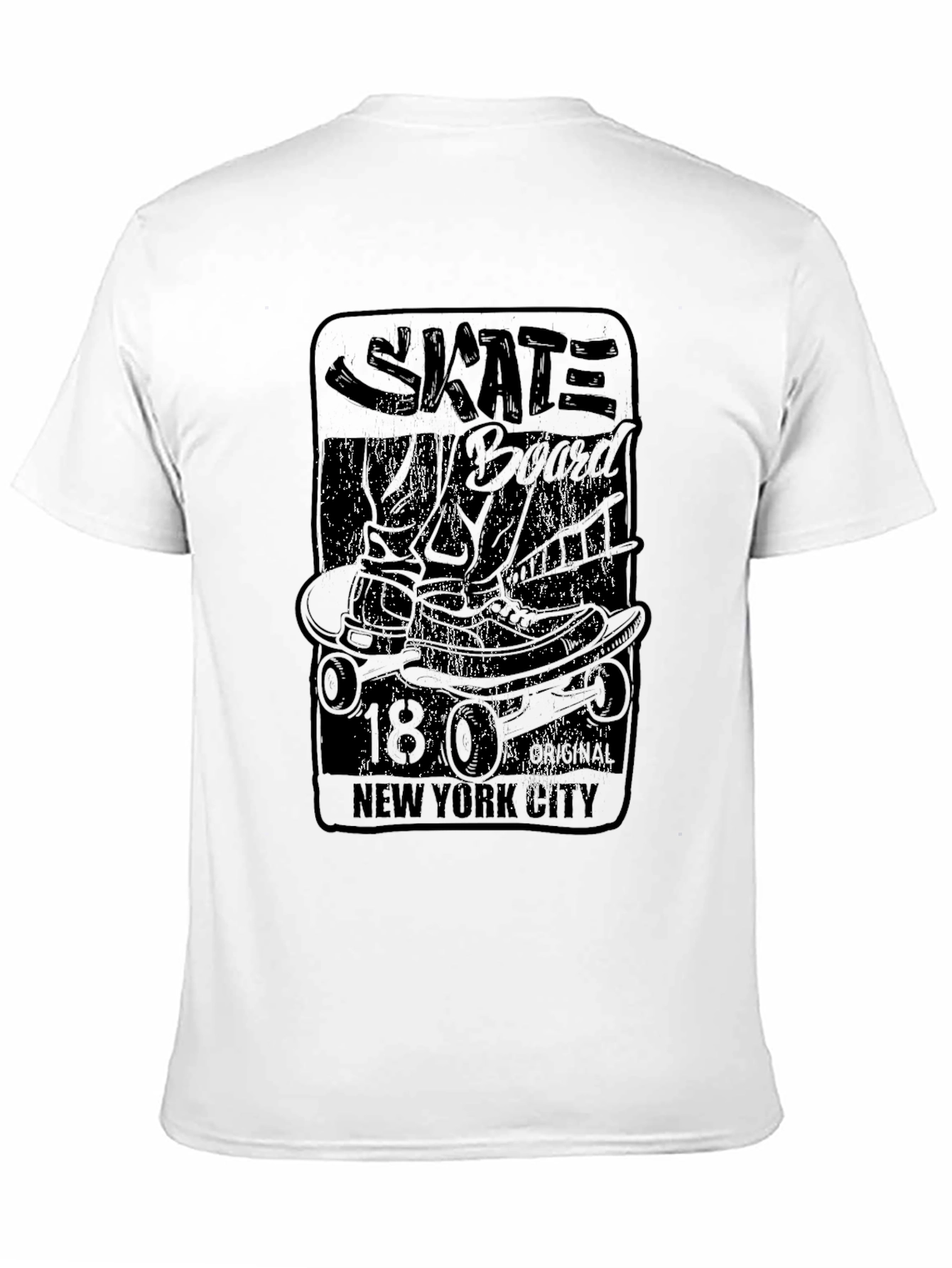 Skate New York City Graphic Print Tee