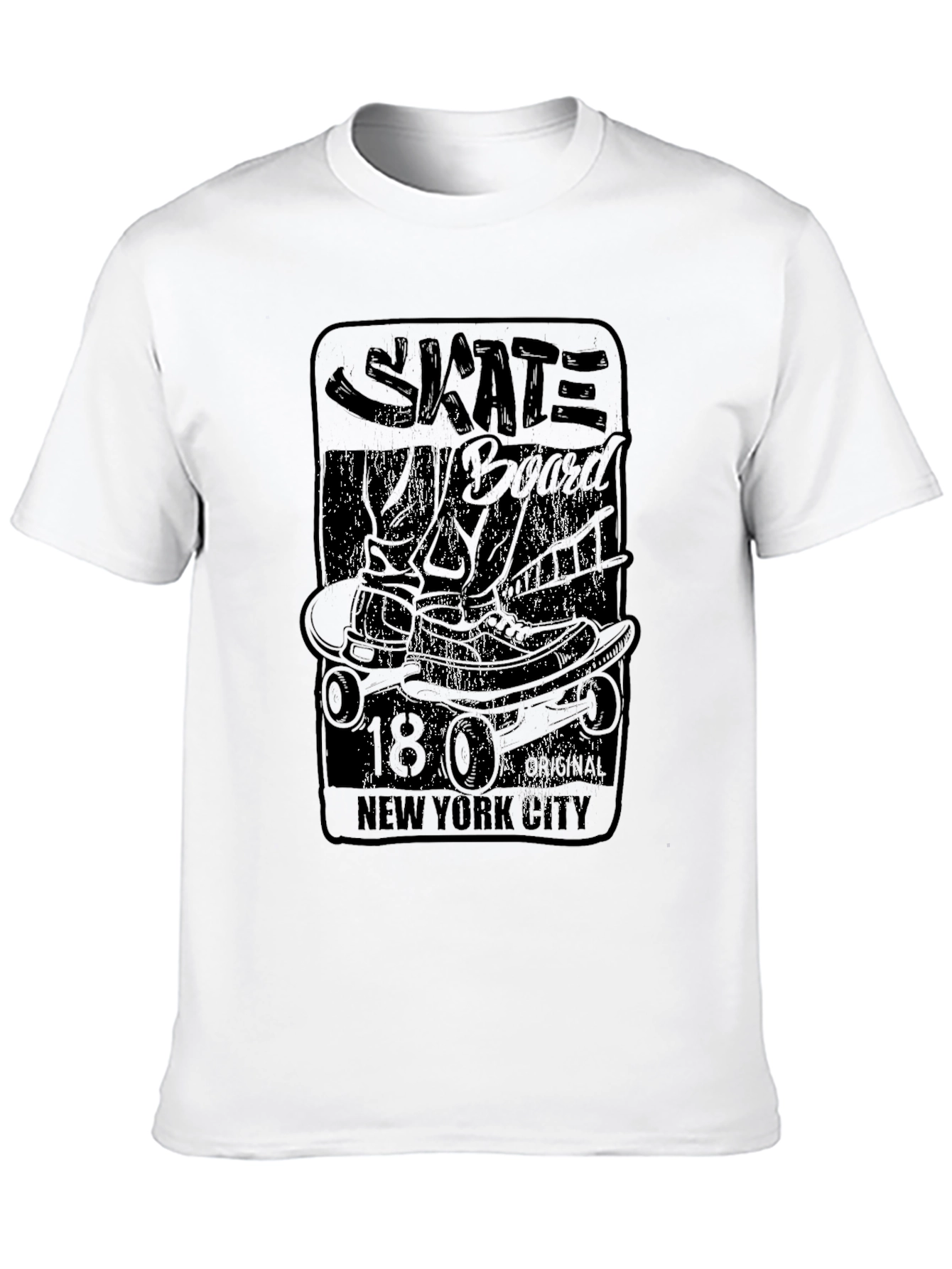 Skate New York City Graphic Print Tee