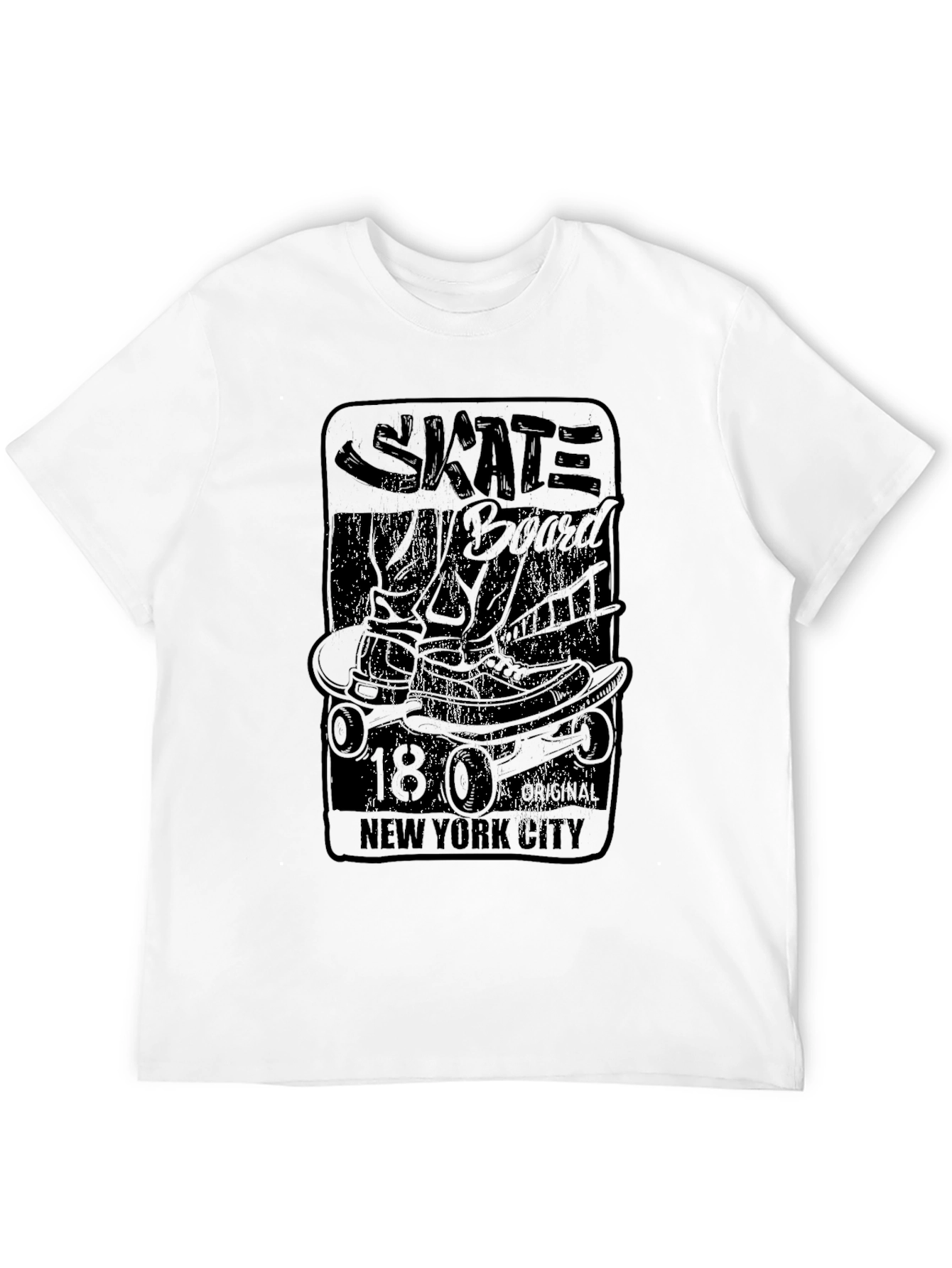 Skate New York City Graphic Print Tee
