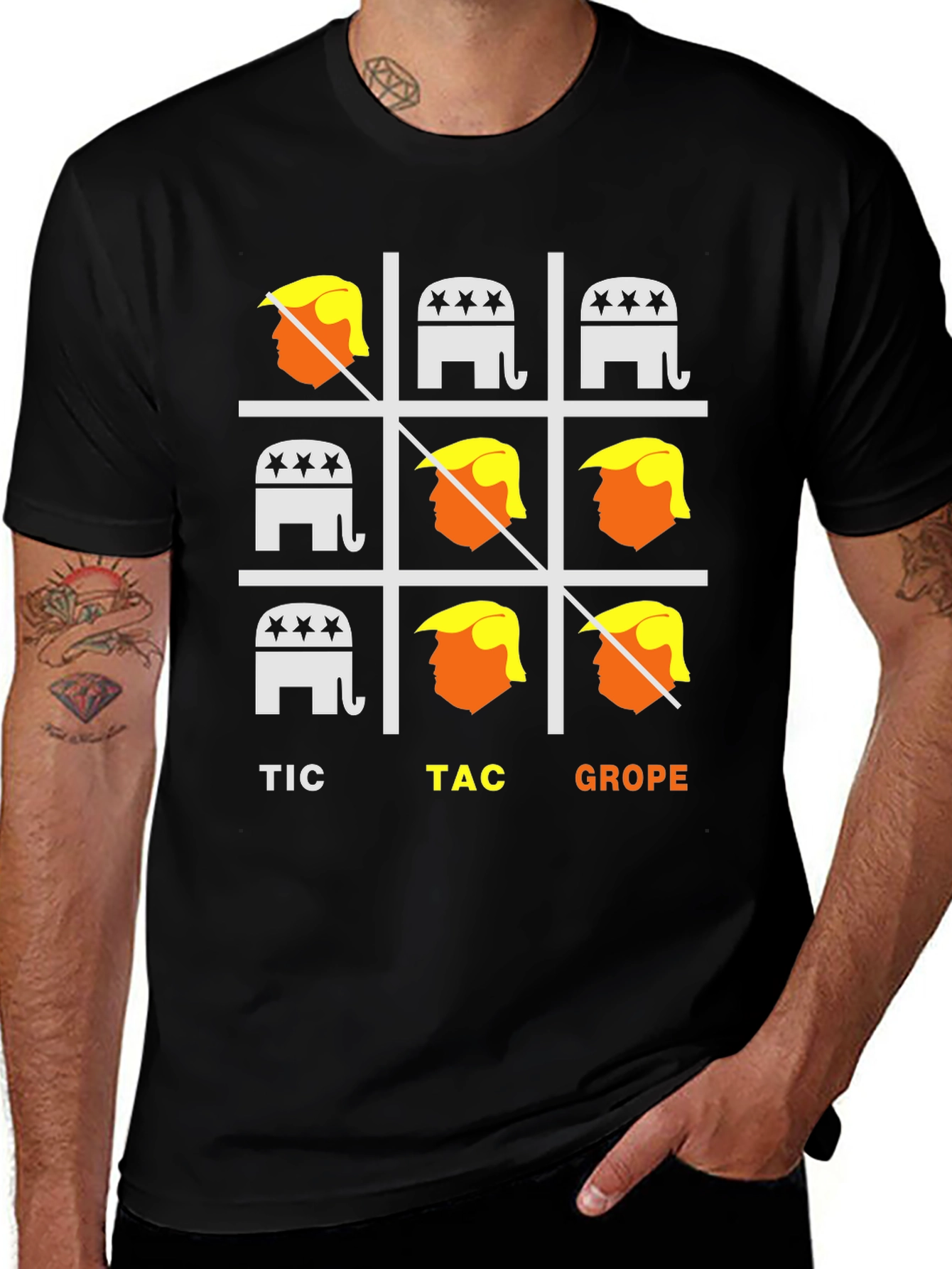Tic Tac Grope T-Shirt: Political Humor Graphic Tee