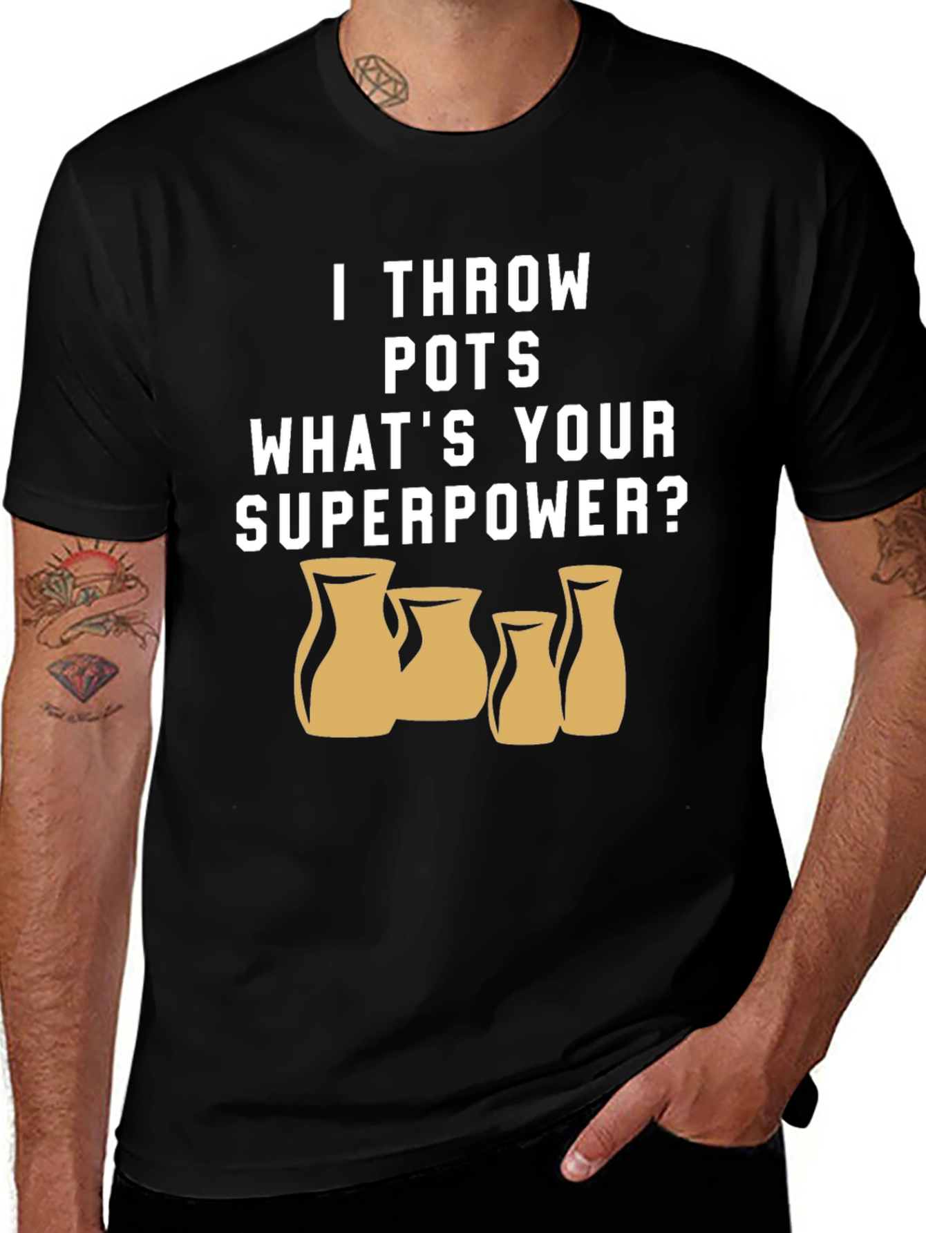 Pottery Throwing Superpower T-Shirt