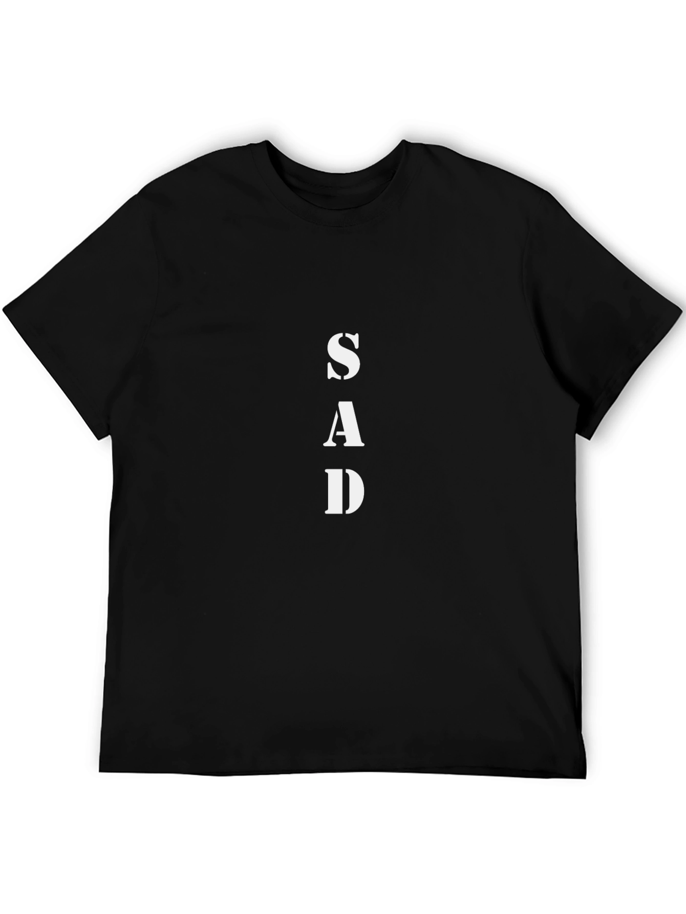 SAD Black T-Shirt - Express Yourself