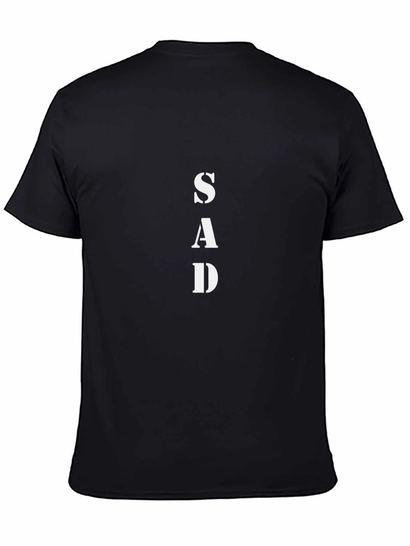SAD Black T-Shirt - Express Yourself