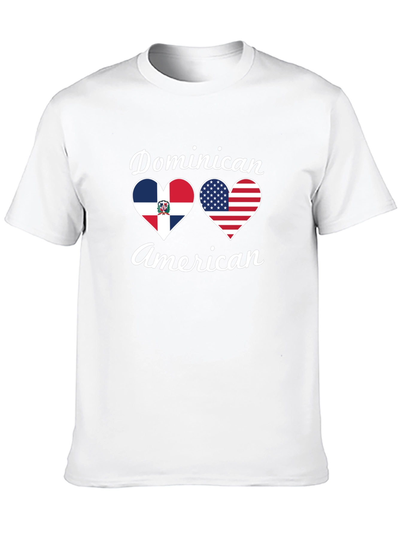 Dominican American Pride T-Shirt - Black