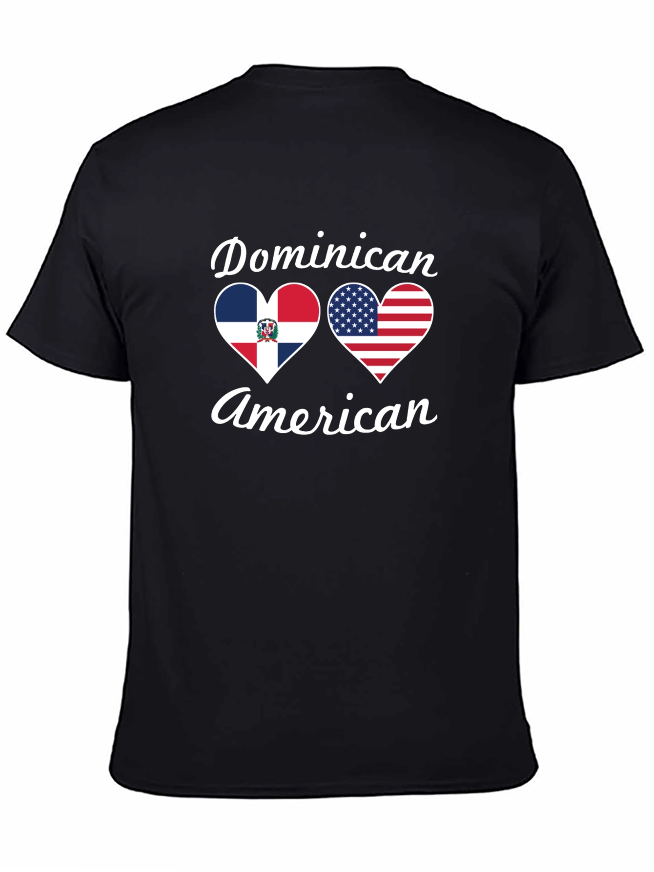 Dominican American Pride T-Shirt - Black