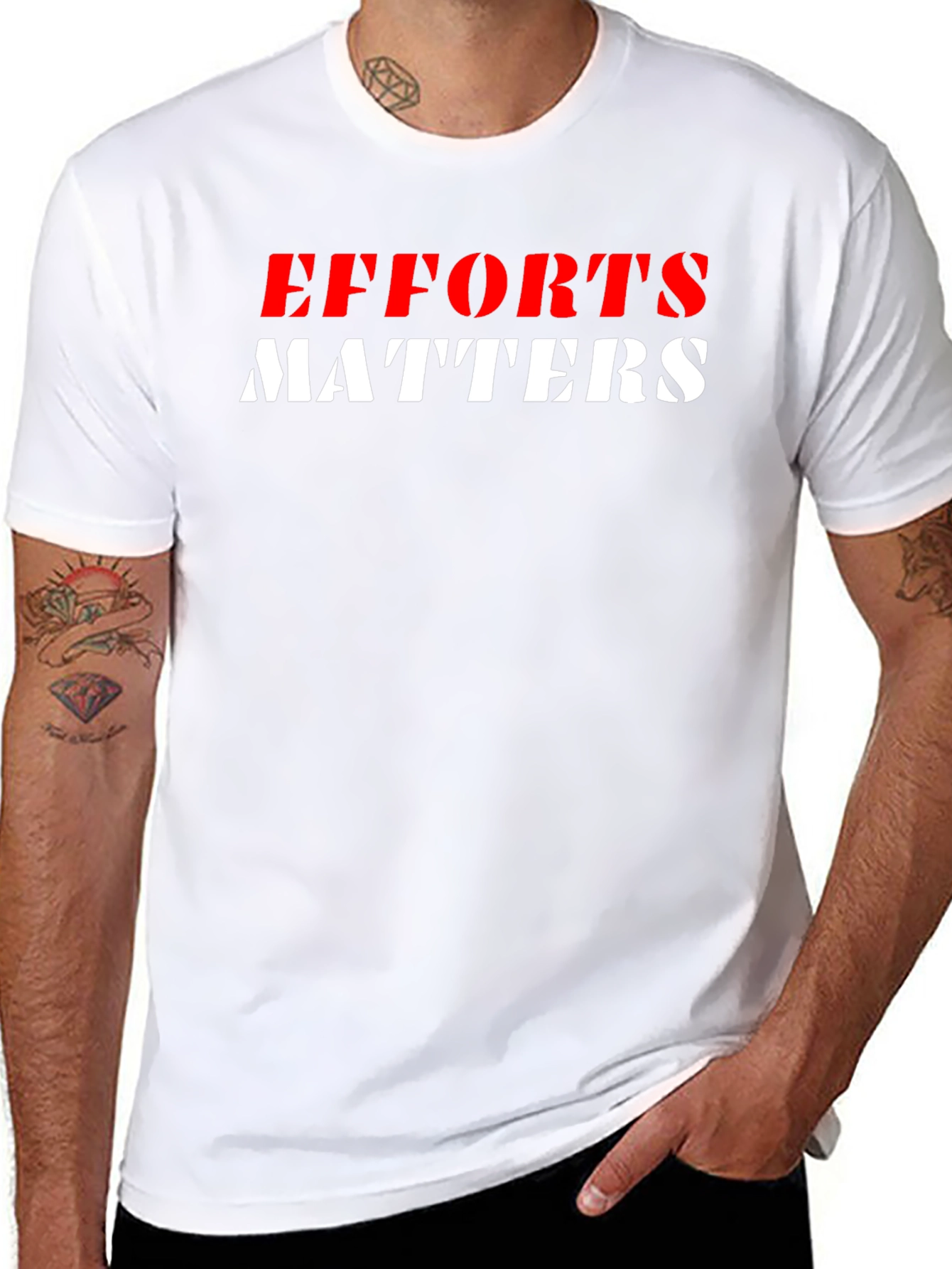 Efforts Matters Graphic Tee - Black Unisex T-Shirt