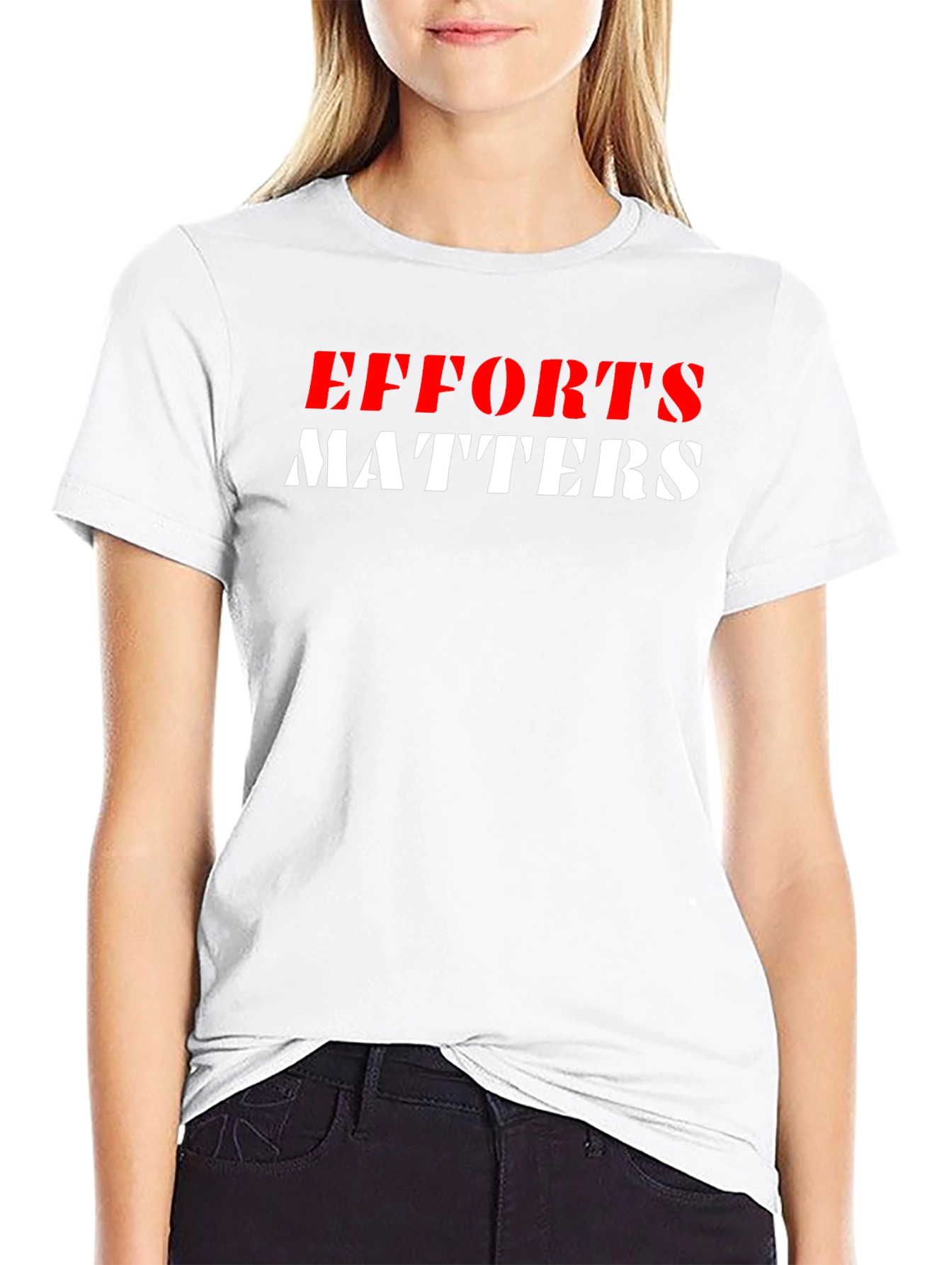 Efforts Matters Graphic Tee - Black Unisex T-Shirt