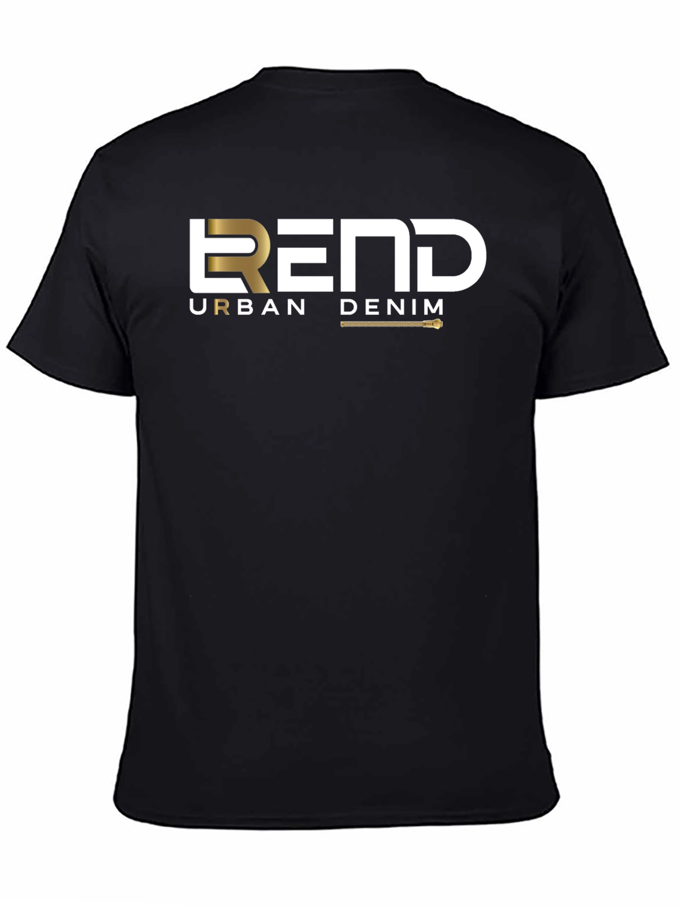 REND Urban Denim Graphic T-Shirt - Black