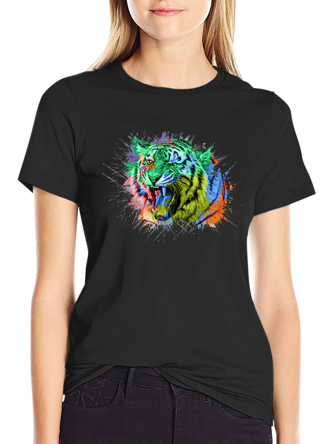 Vibrant Tiger Graphic Tee - Bold Style