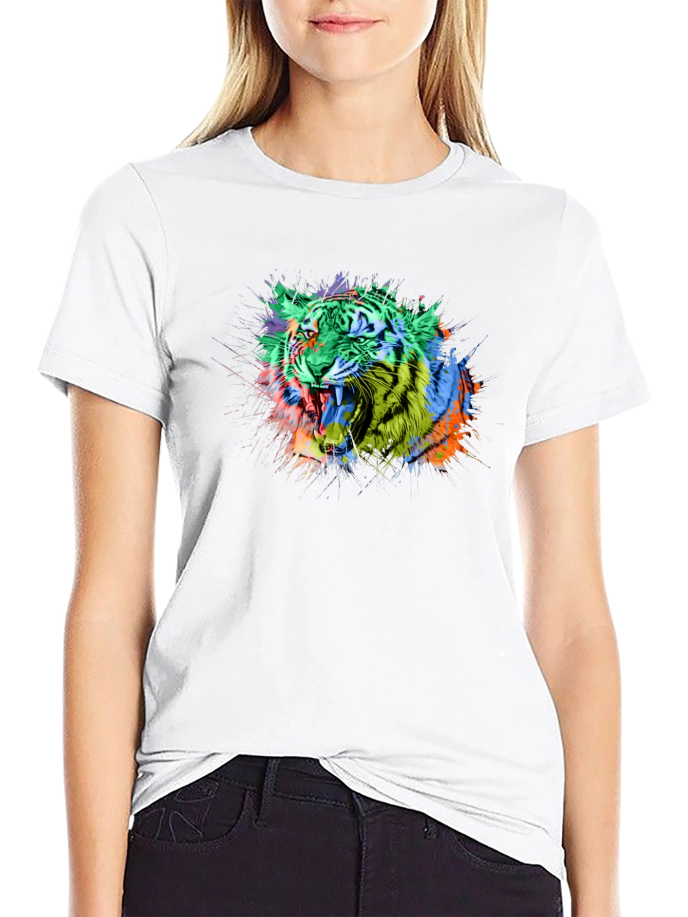 Vibrant Tiger Graphic Tee - Bold Style