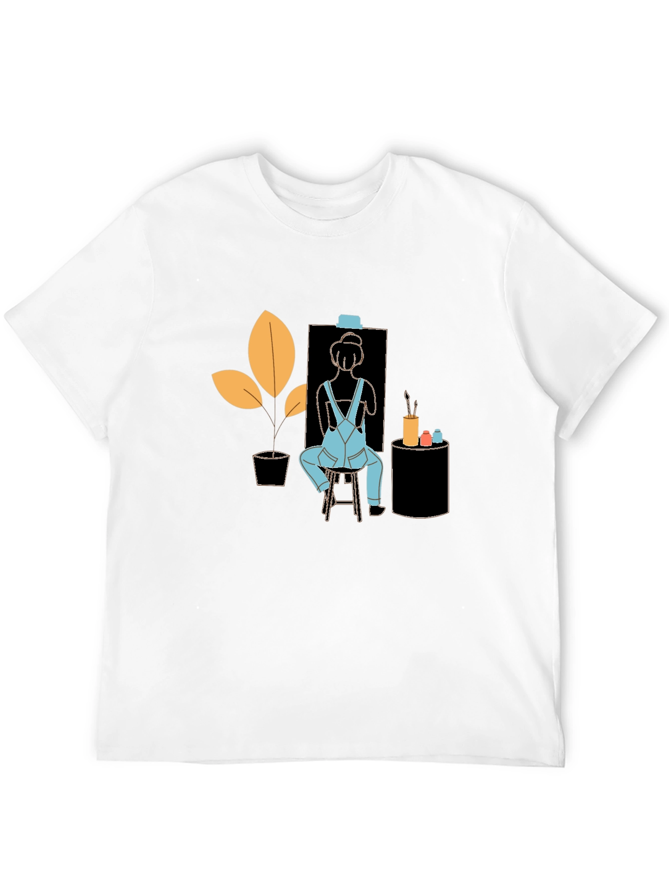 Artist Tee: Quirky Painter Graphic T-Shirt