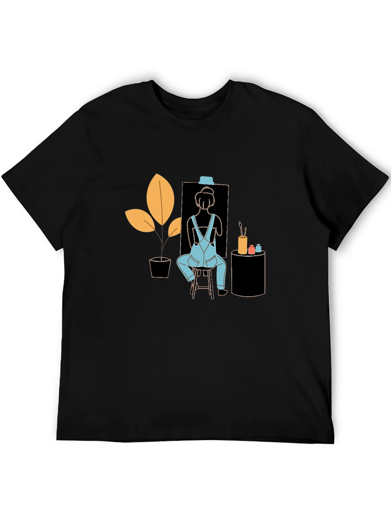 Artist Tee: Quirky Painter Graphic T-Shirt