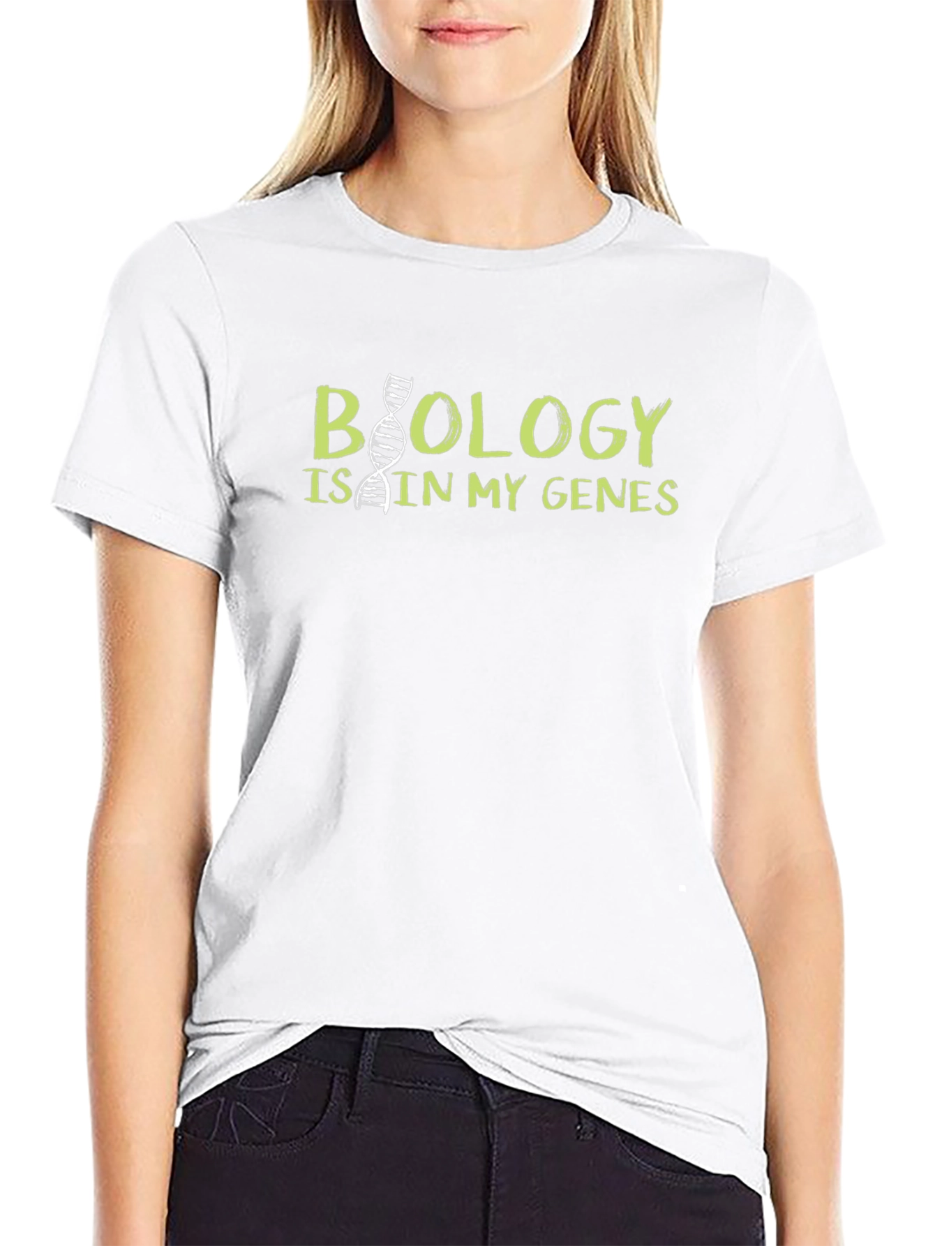 Biology in My Genes Black T-Shirt