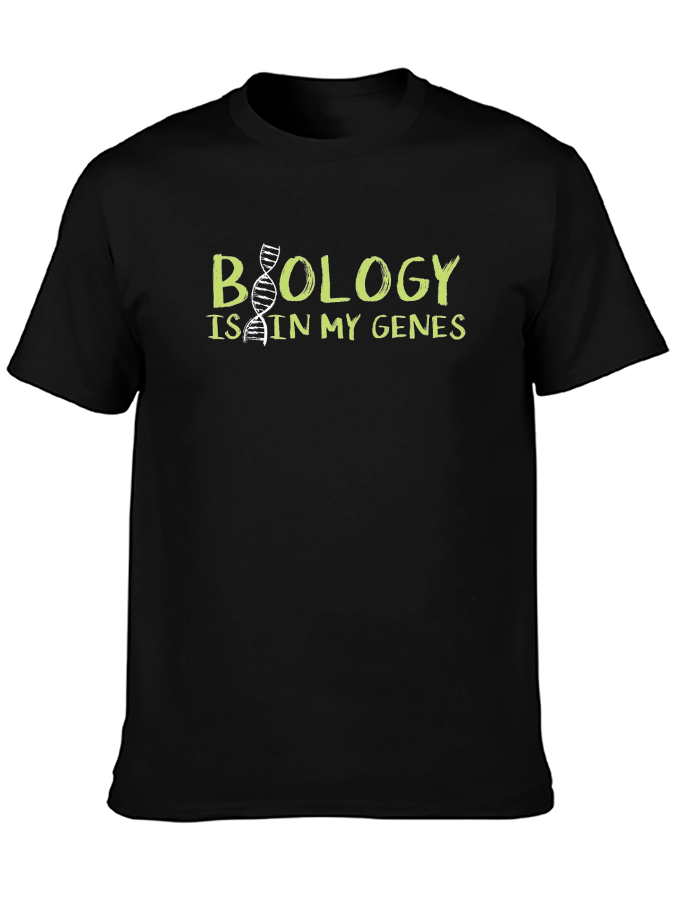 Biology in My Genes Black T-Shirt