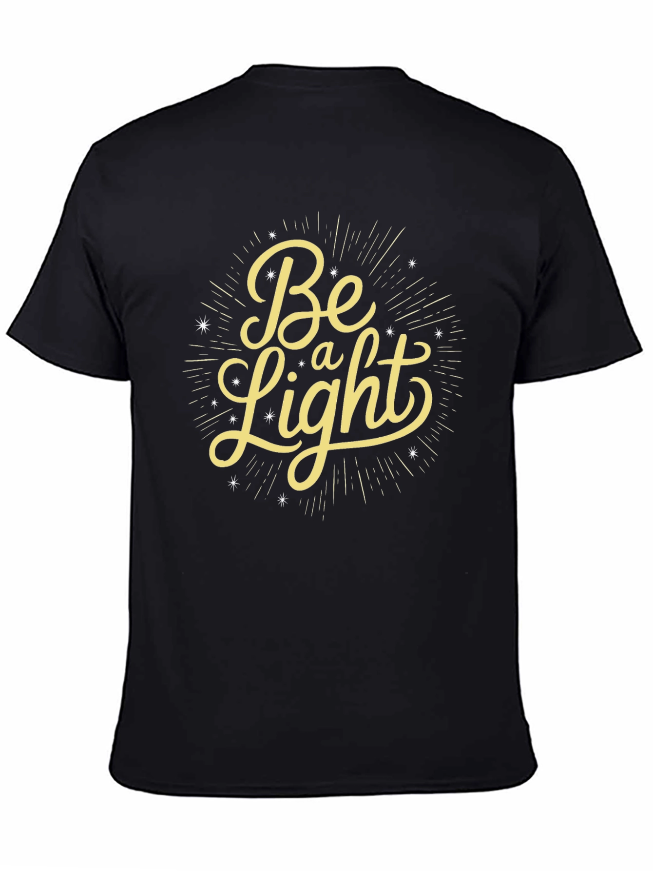 Be a Light Graphic Tee - Black Casual T-Shirt