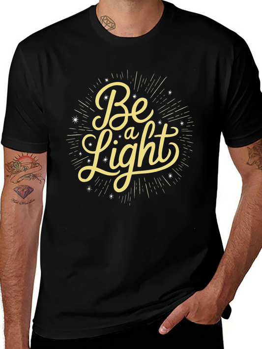 Be a Light Graphic Tee - Black Casual T-Shirt