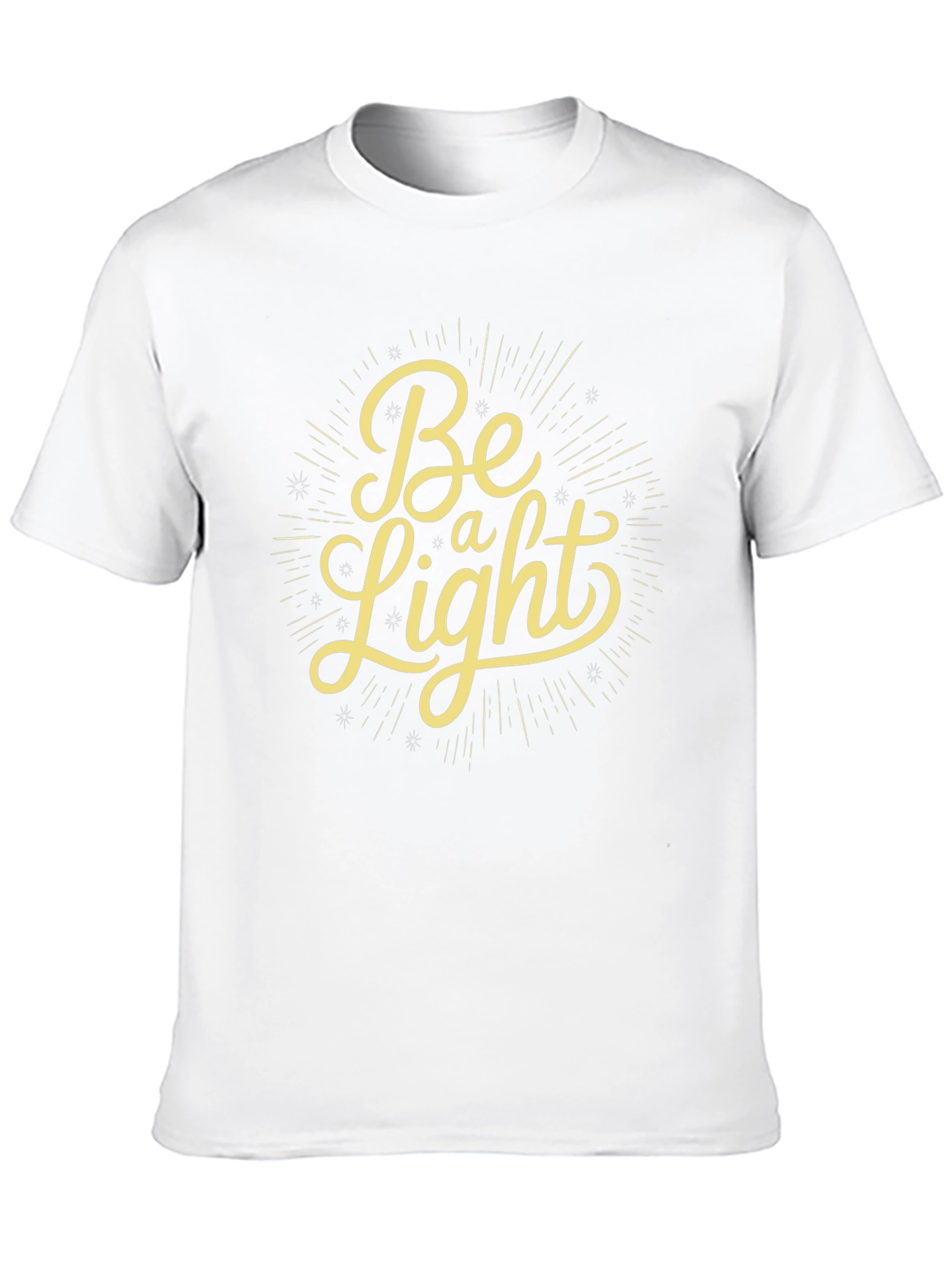 Be a Light Graphic Tee - Black Casual T-Shirt