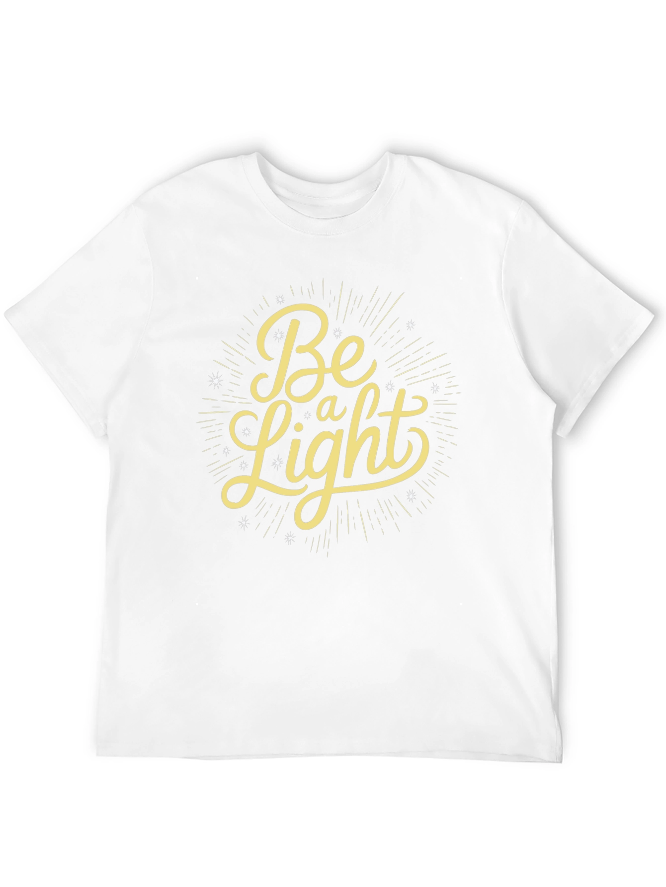 Be a Light Graphic Tee - Black Casual T-Shirt