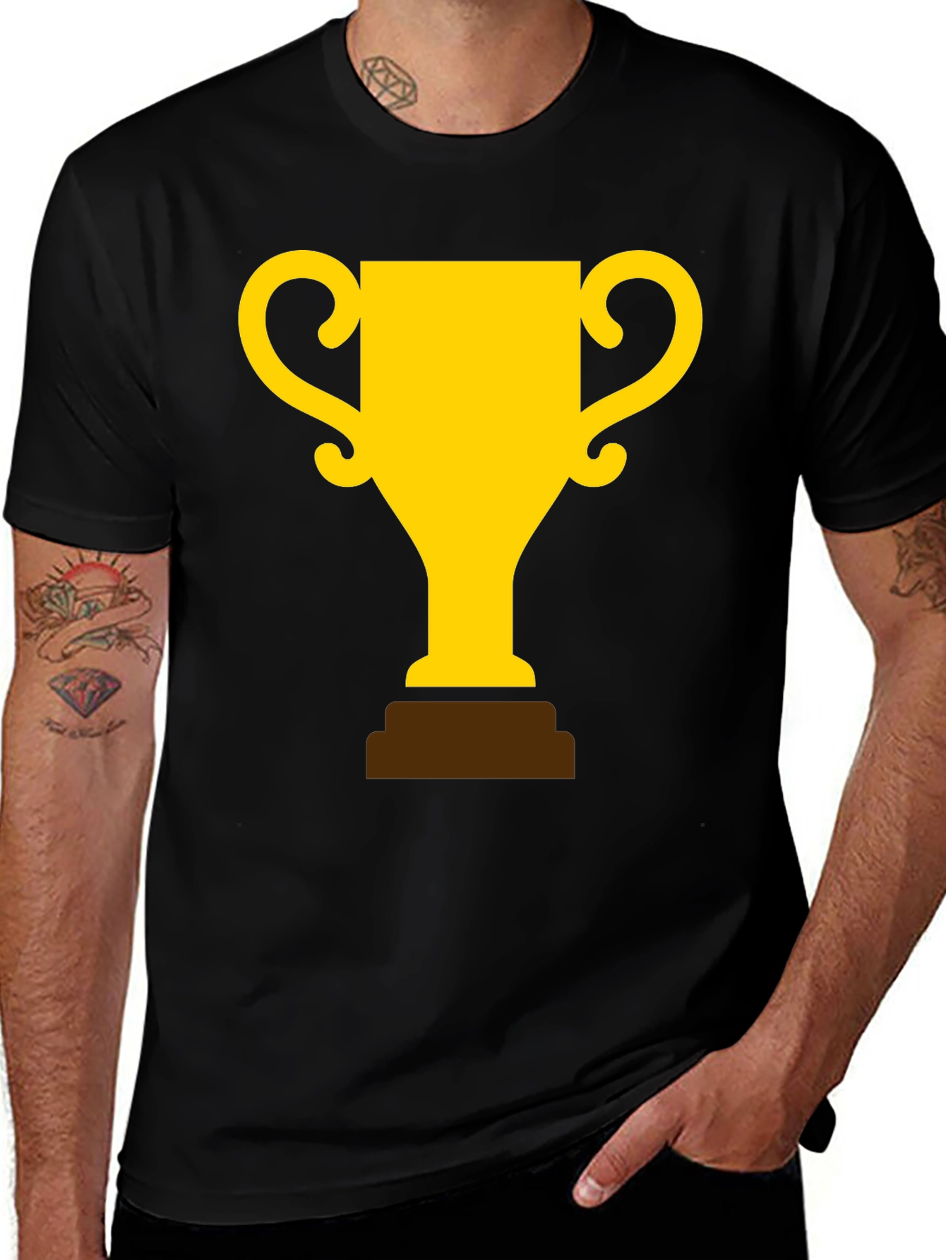 Black Trophy Graphic T-Shirt - Champion Style