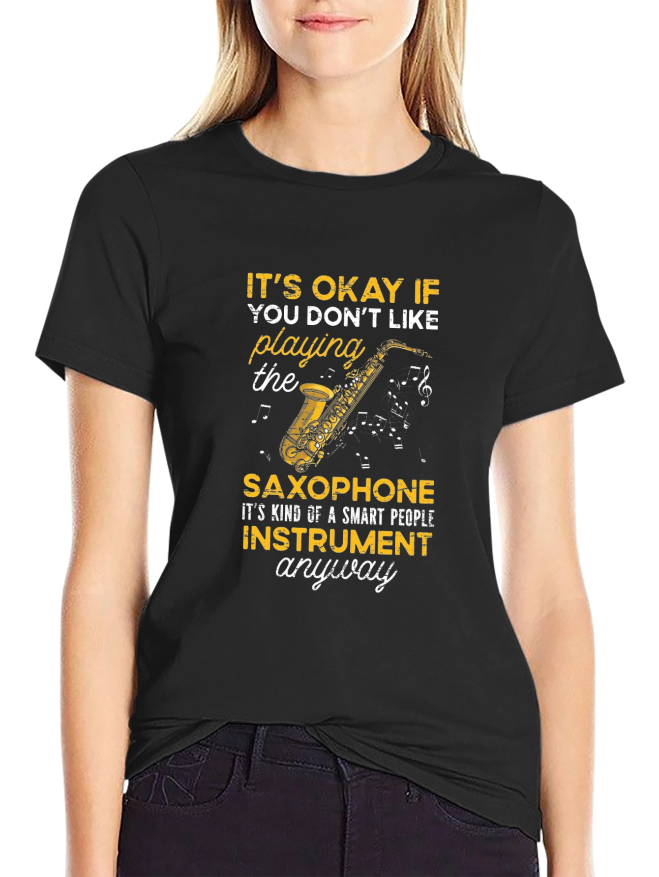 Saxophone Lover T-Shirt - Smart People Instrument Tee