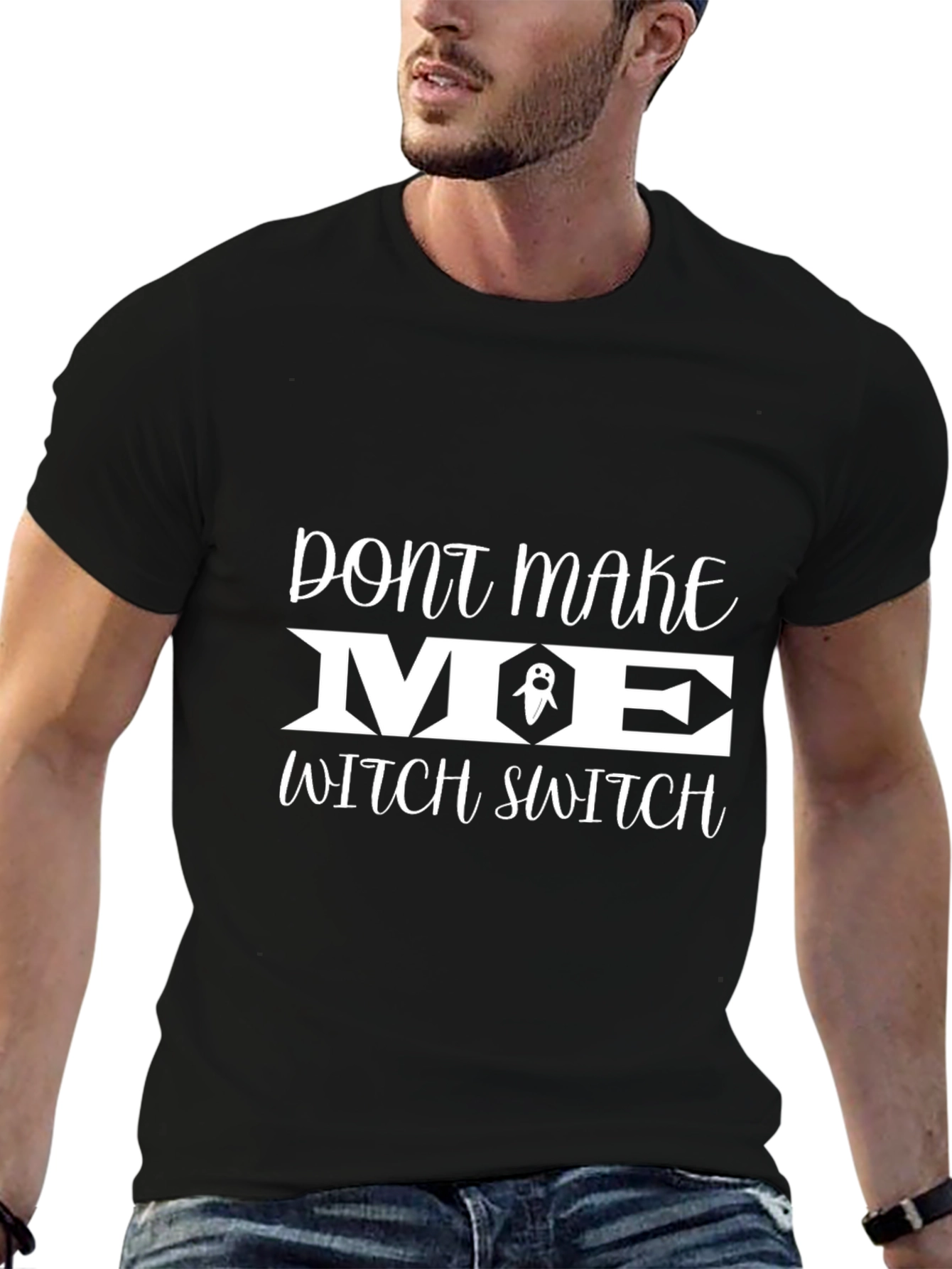 Dont Make Me Witch Switch Black T-Shirt