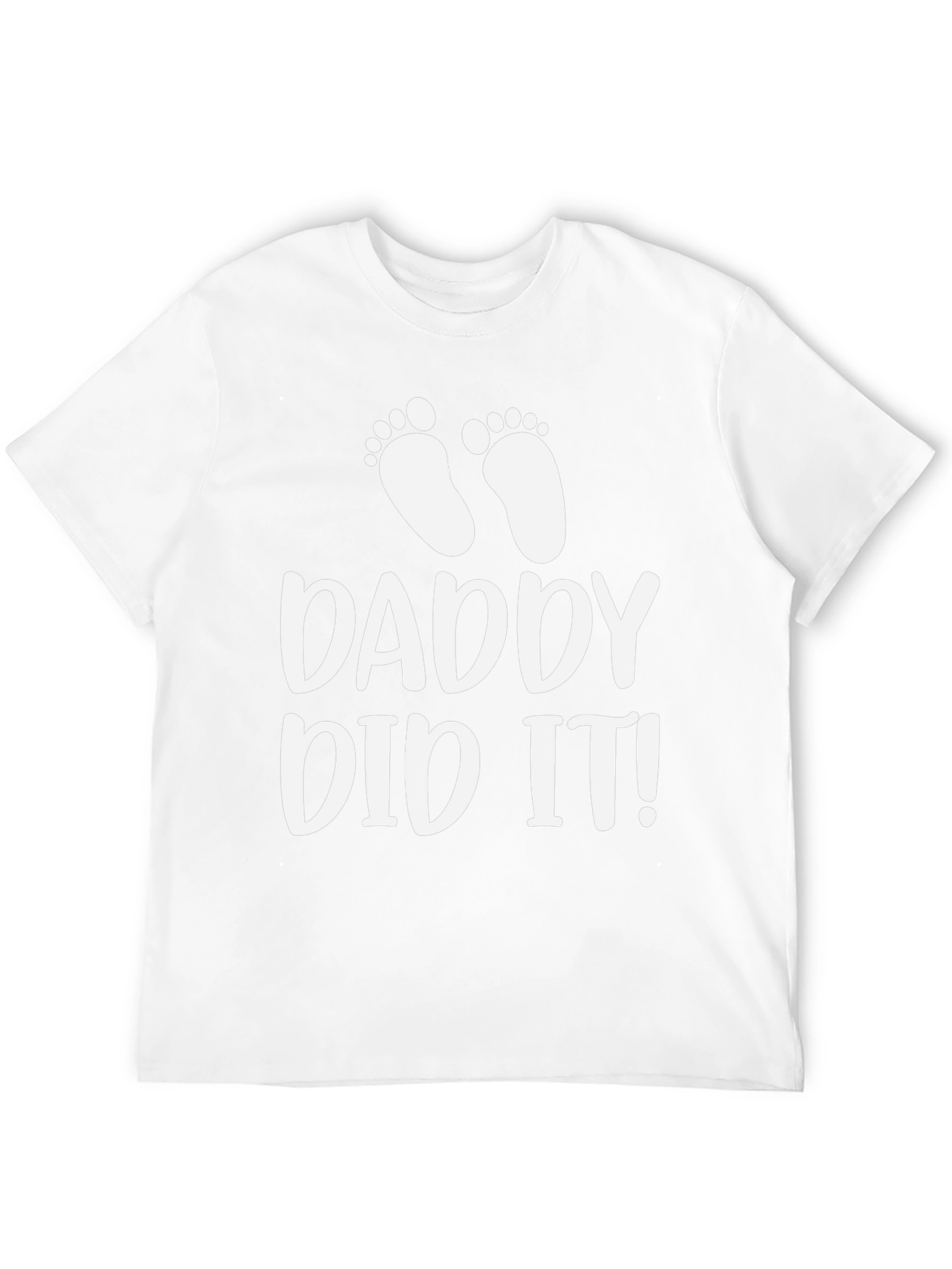 Daddy Did It! Mens Black T-Shirt