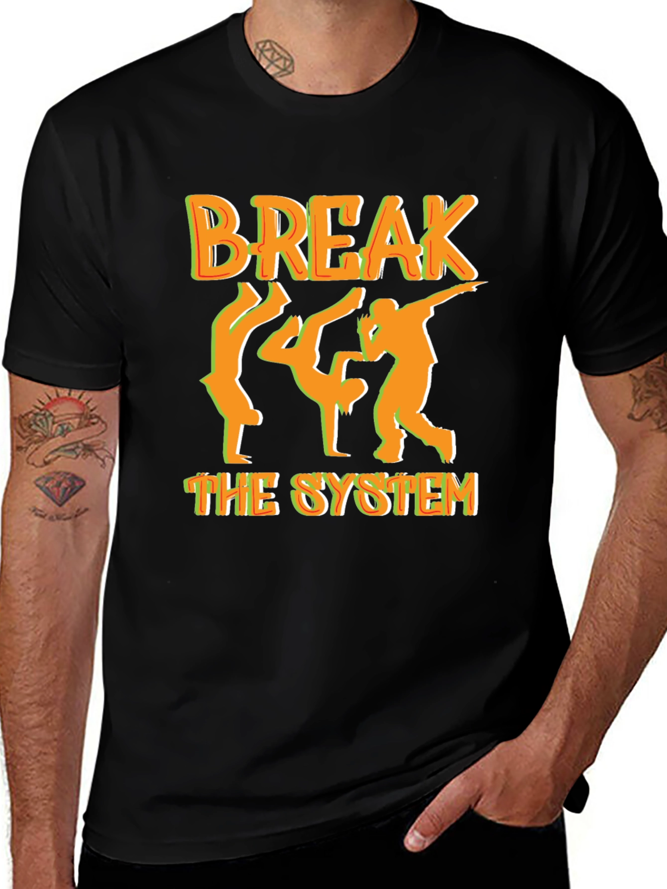 Break The System Graphic Tee - Street Dance Style