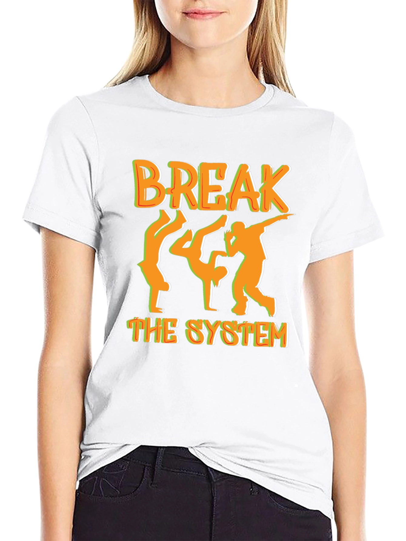 Break The System Graphic Tee - Street Dance Style