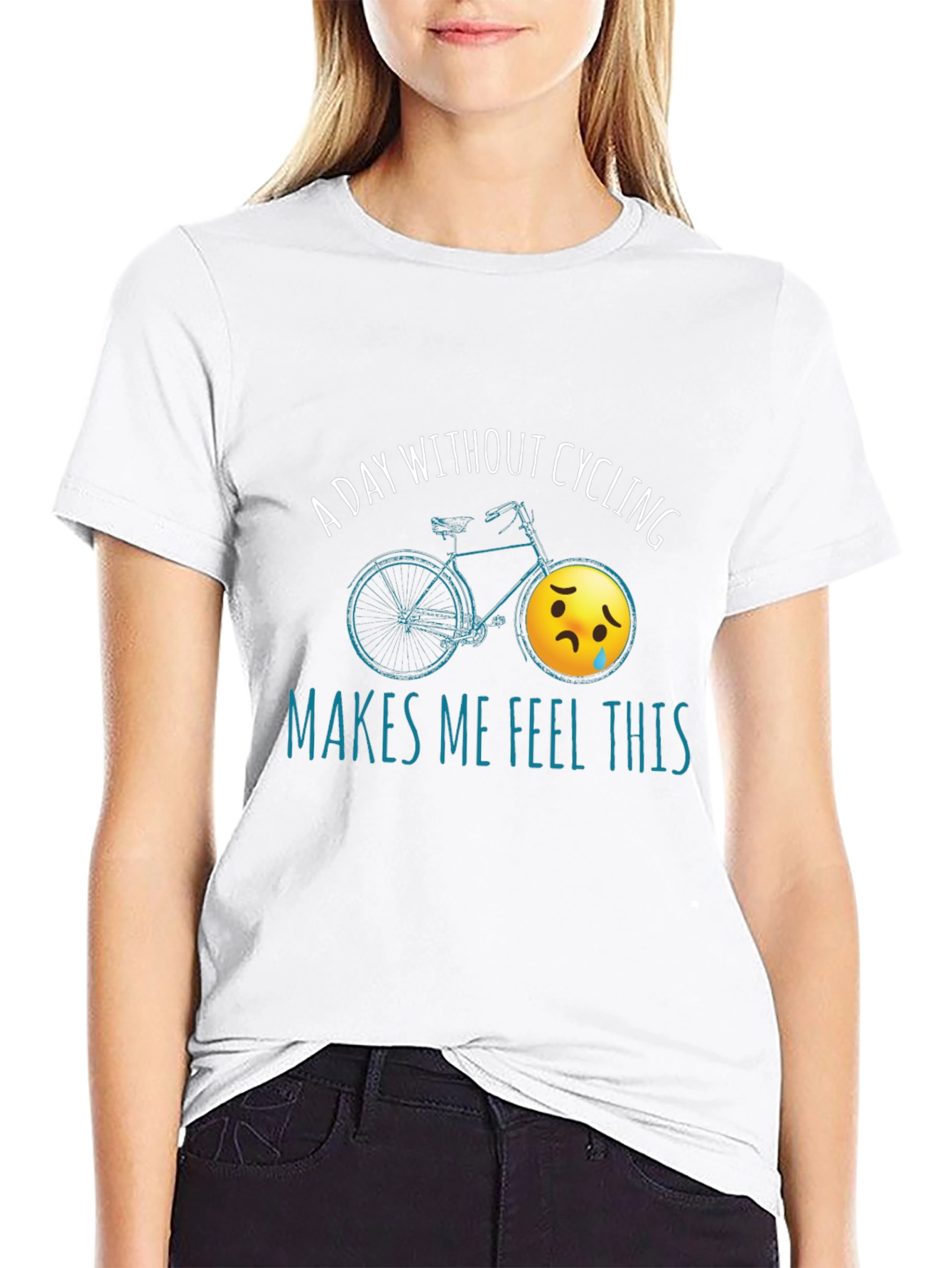 Cycling Humor T-Shirt - A Day Without Cycling
