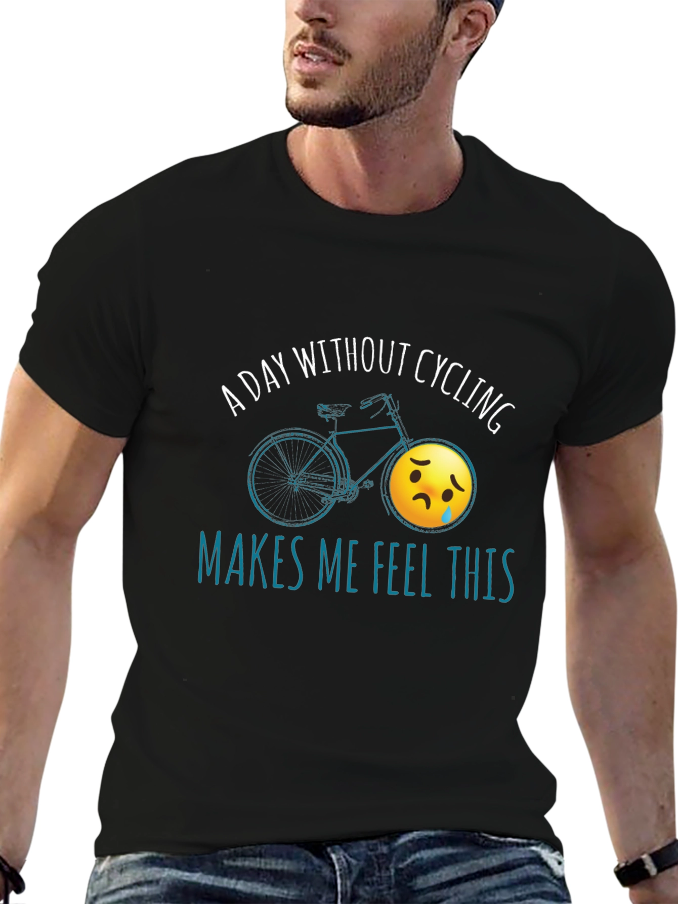 Cycling Humor T-Shirt - A Day Without Cycling