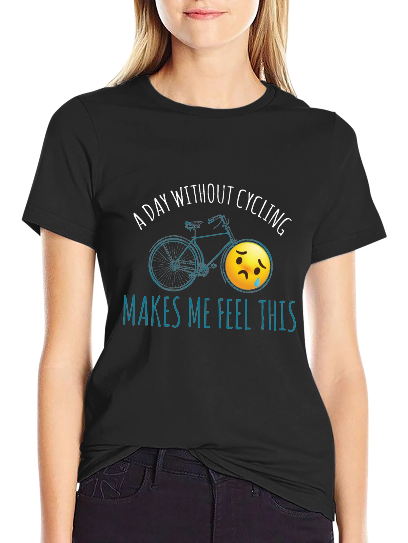 Cycling Humor T-Shirt - A Day Without Cycling