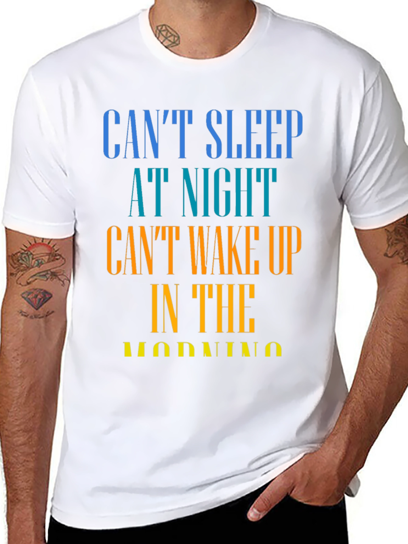 Cant Sleep T-Shirt - Humorous Insomnia Tee