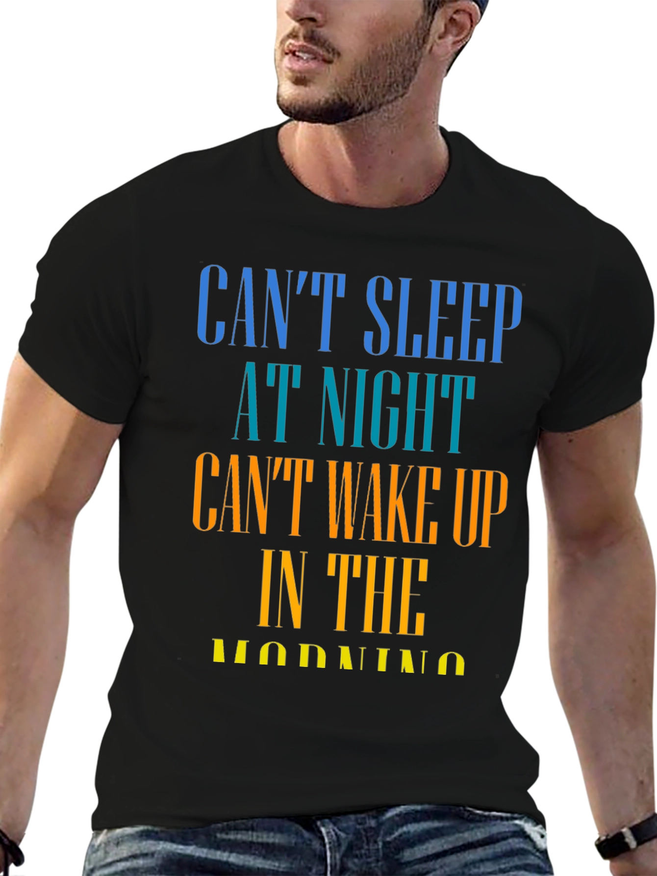 Cant Sleep T-Shirt - Humorous Insomnia Tee