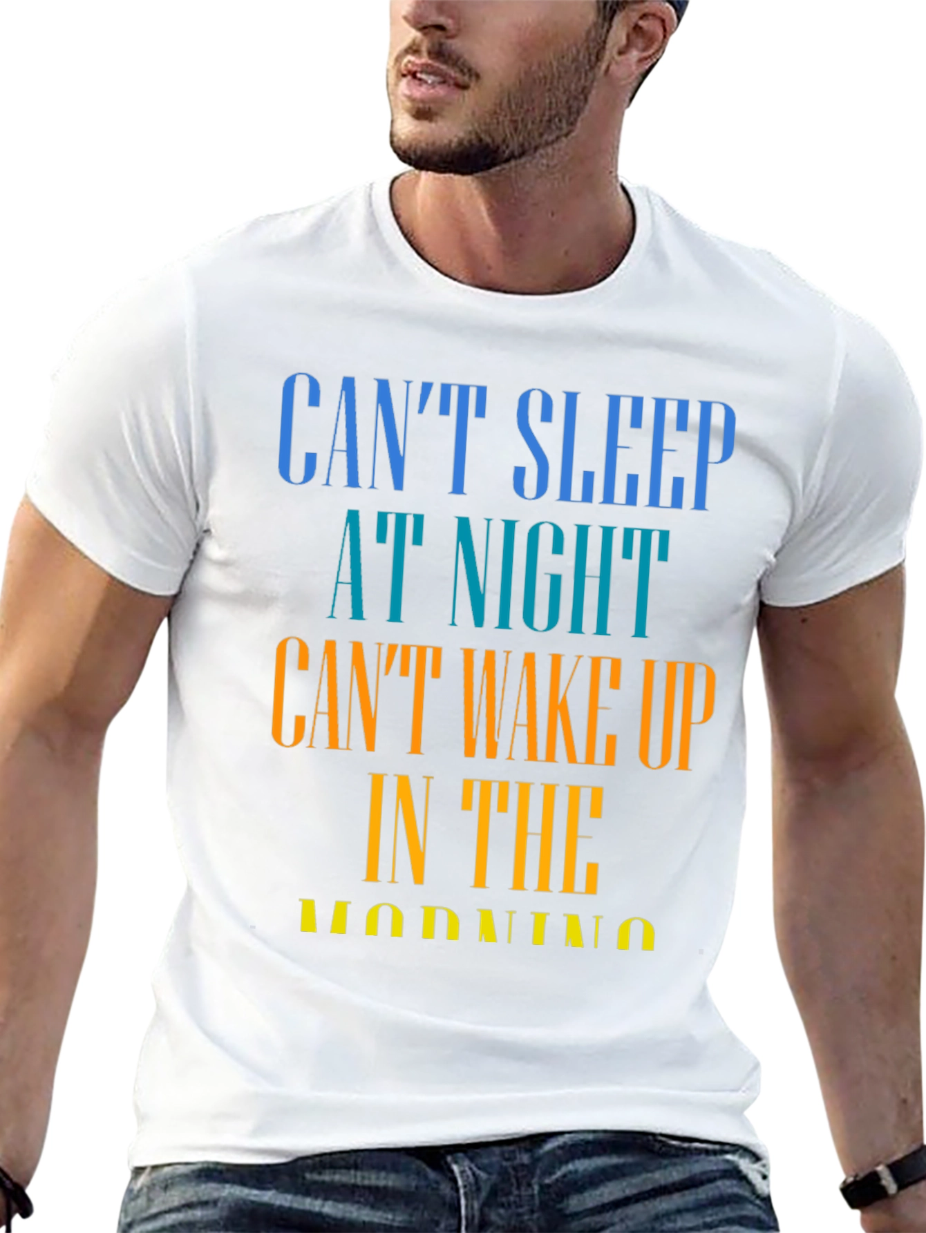 Cant Sleep T-Shirt - Humorous Insomnia Tee