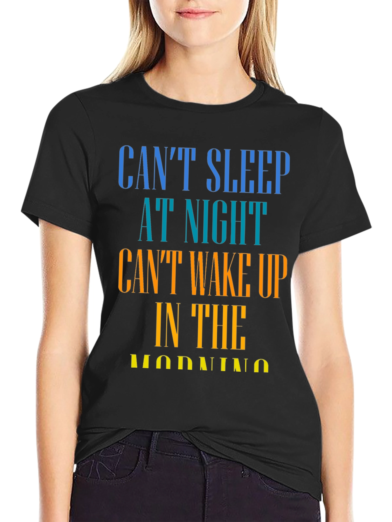 Cant Sleep T-Shirt - Humorous Insomnia Tee