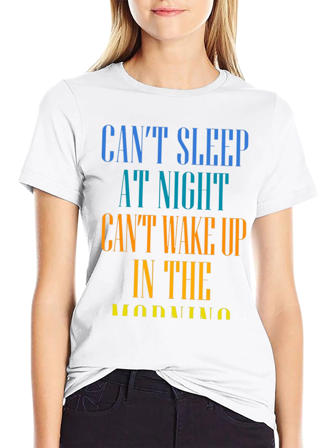 Cant Sleep T-Shirt - Humorous Insomnia Tee