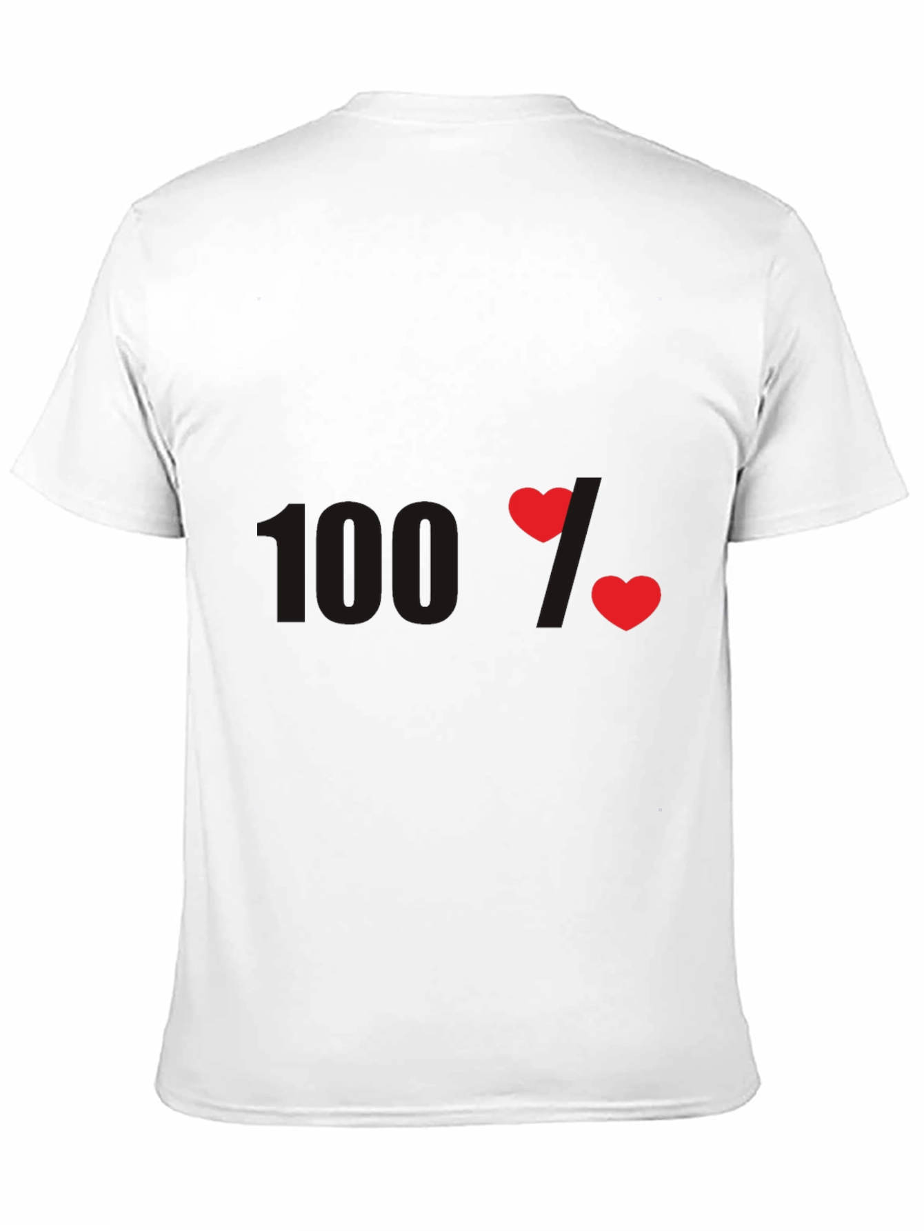 100% Love Graphic T-Shirt - Heart Design