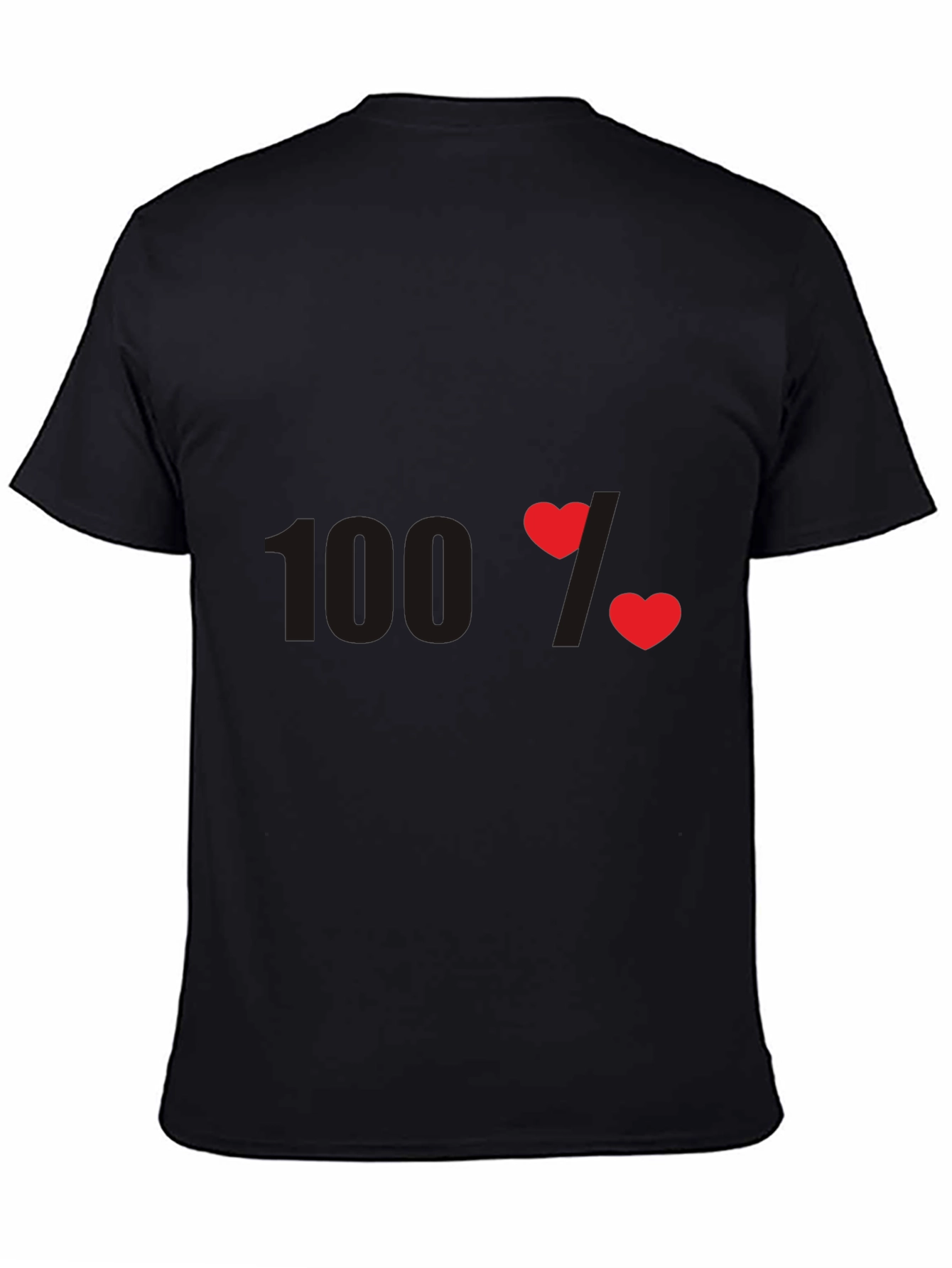 100% Love Graphic T-Shirt - Heart Design