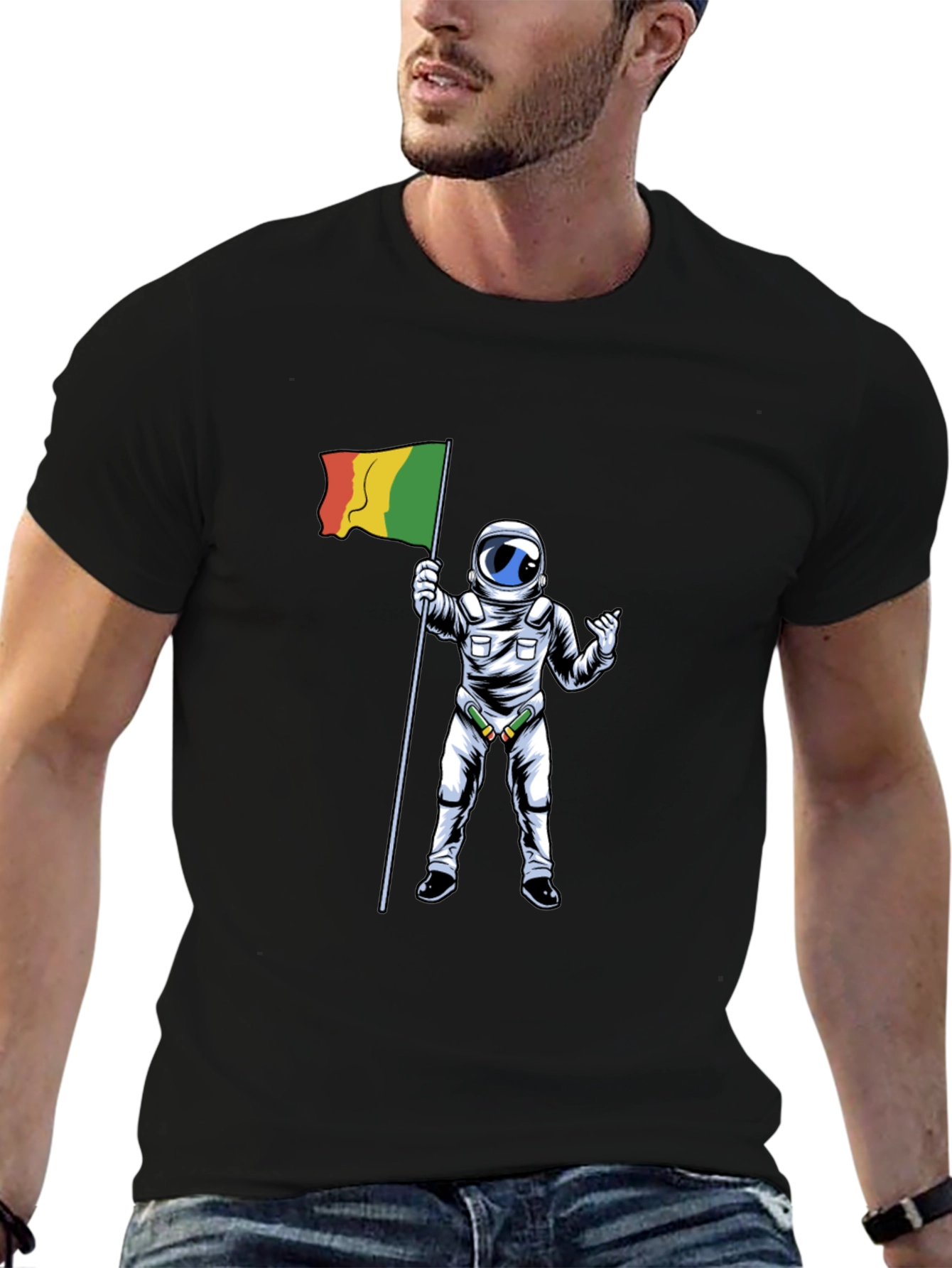 Astronaut Flag Graphic Tee