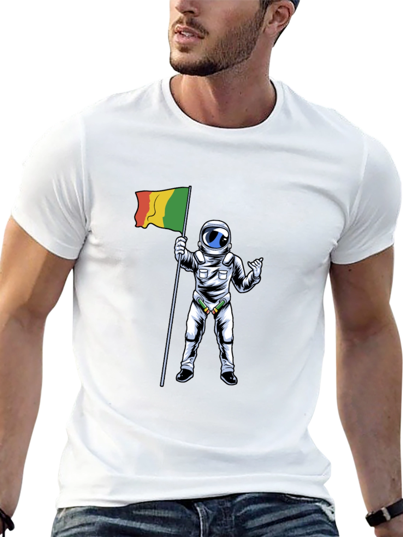 Astronaut Flag Graphic Tee