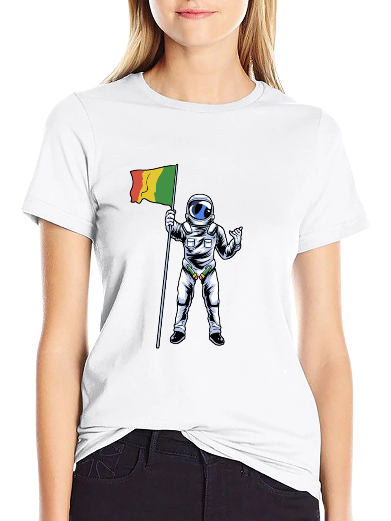 Astronaut Flag Graphic Tee