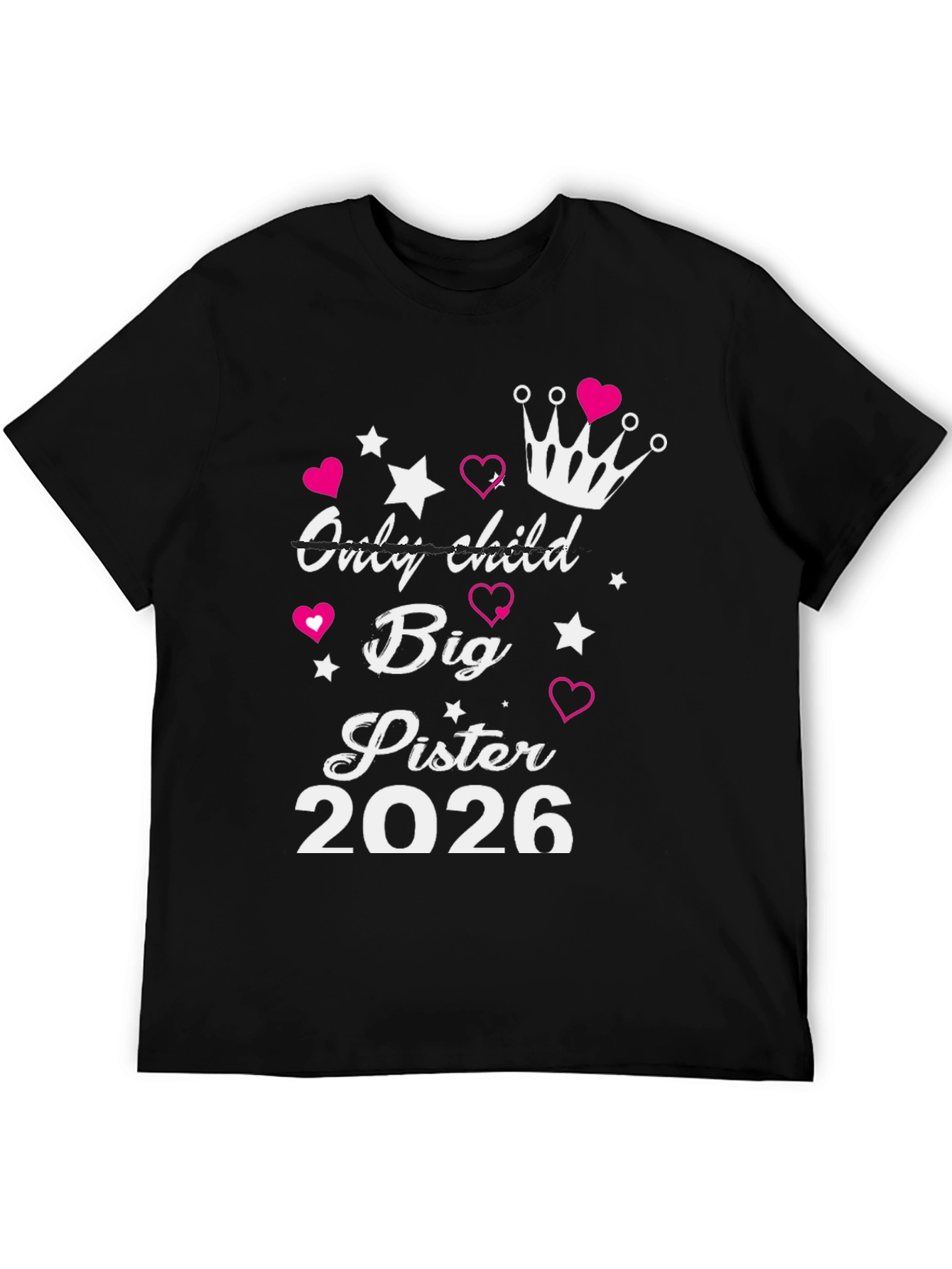 Big Sister Est. 2026 T-Shirt New Sibling Announcement Tee