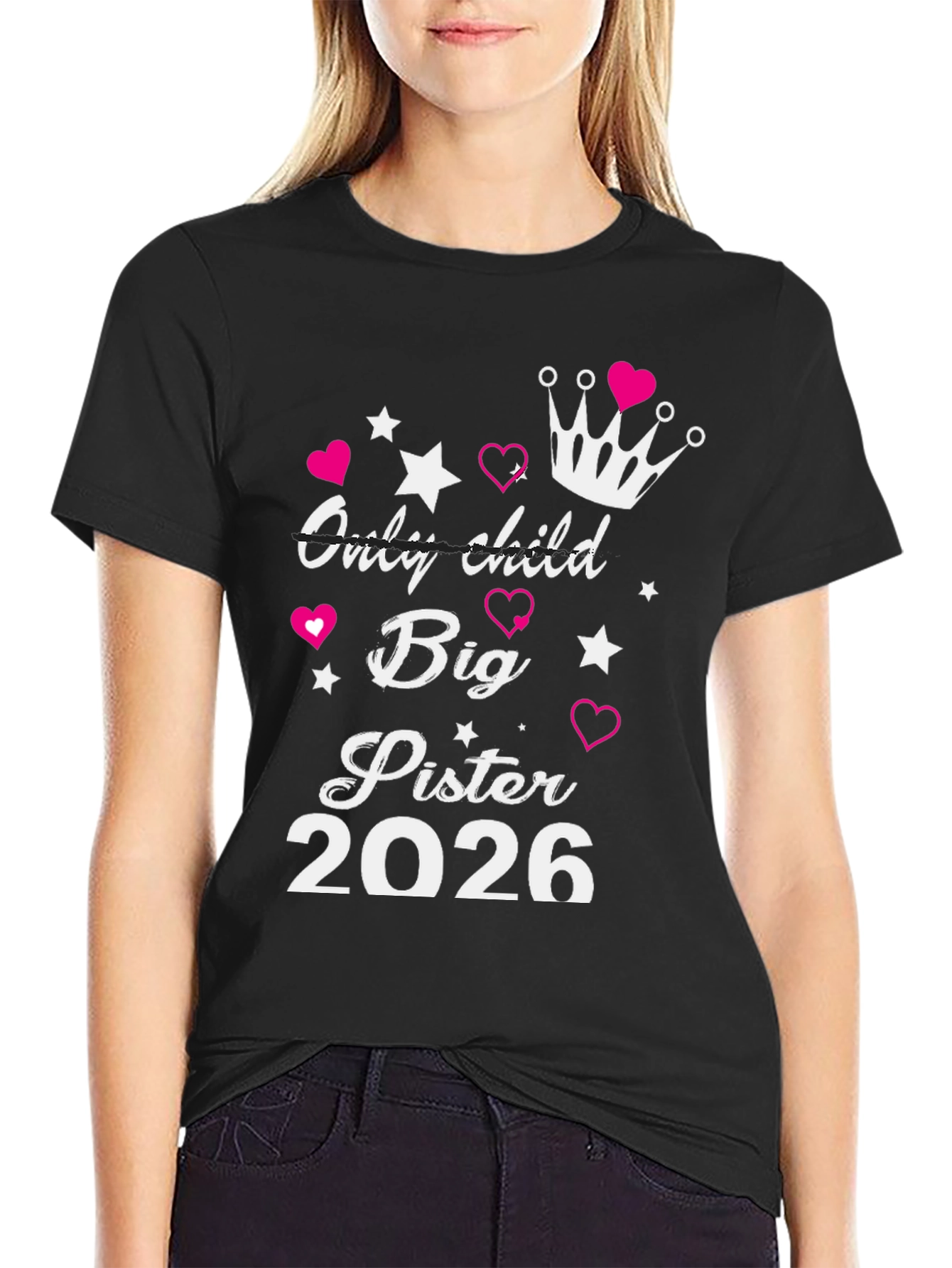 Big Sister Est. 2026 T-Shirt New Sibling Announcement Tee