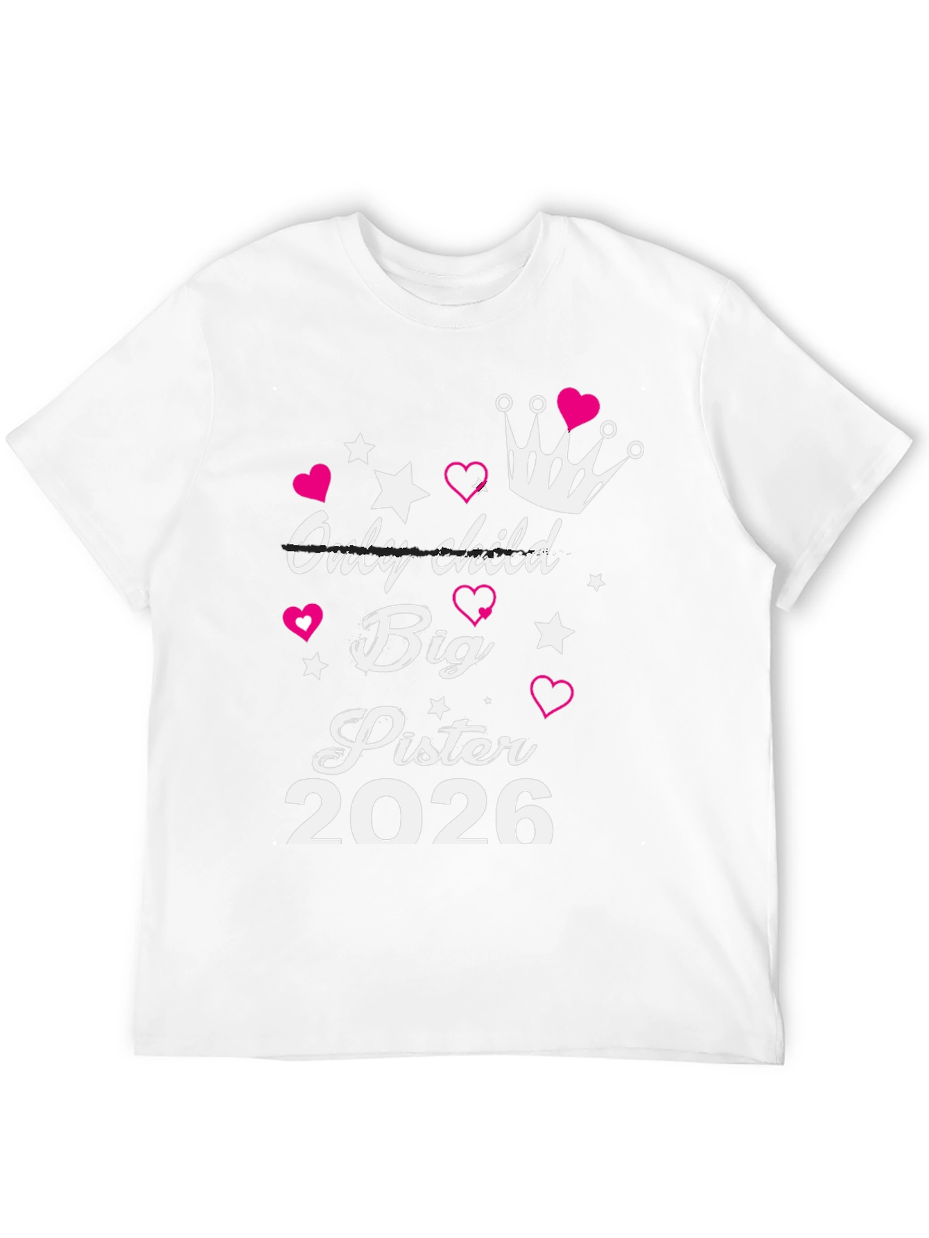 Big Sister Est. 2026 T-Shirt New Sibling Announcement Tee