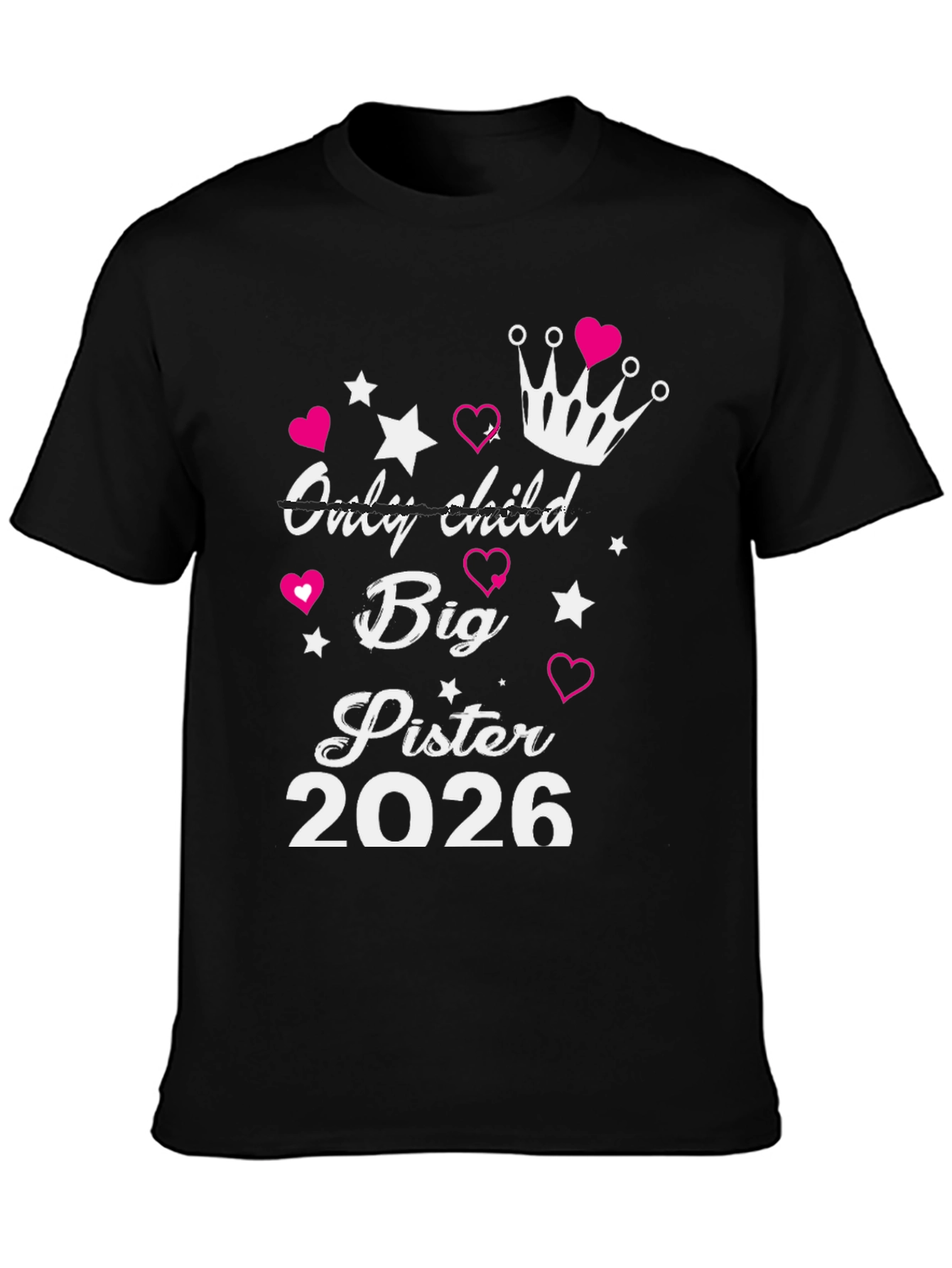 Big Sister Est. 2026 T-Shirt New Sibling Announcement Tee