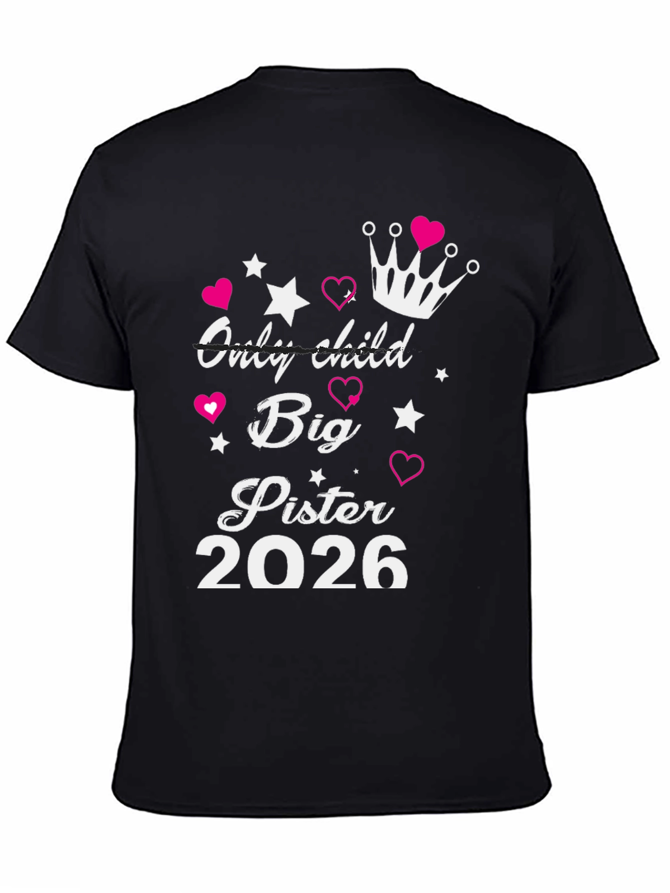 Big Sister Est. 2026 T-Shirt New Sibling Announcement Tee
