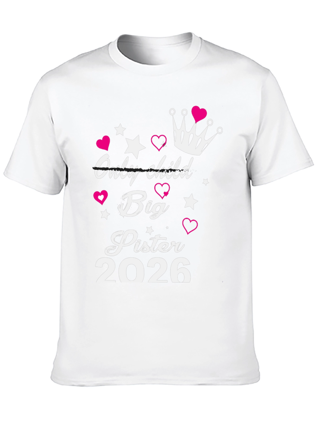 Big Sister Est. 2026 T-Shirt New Sibling Announcement Tee